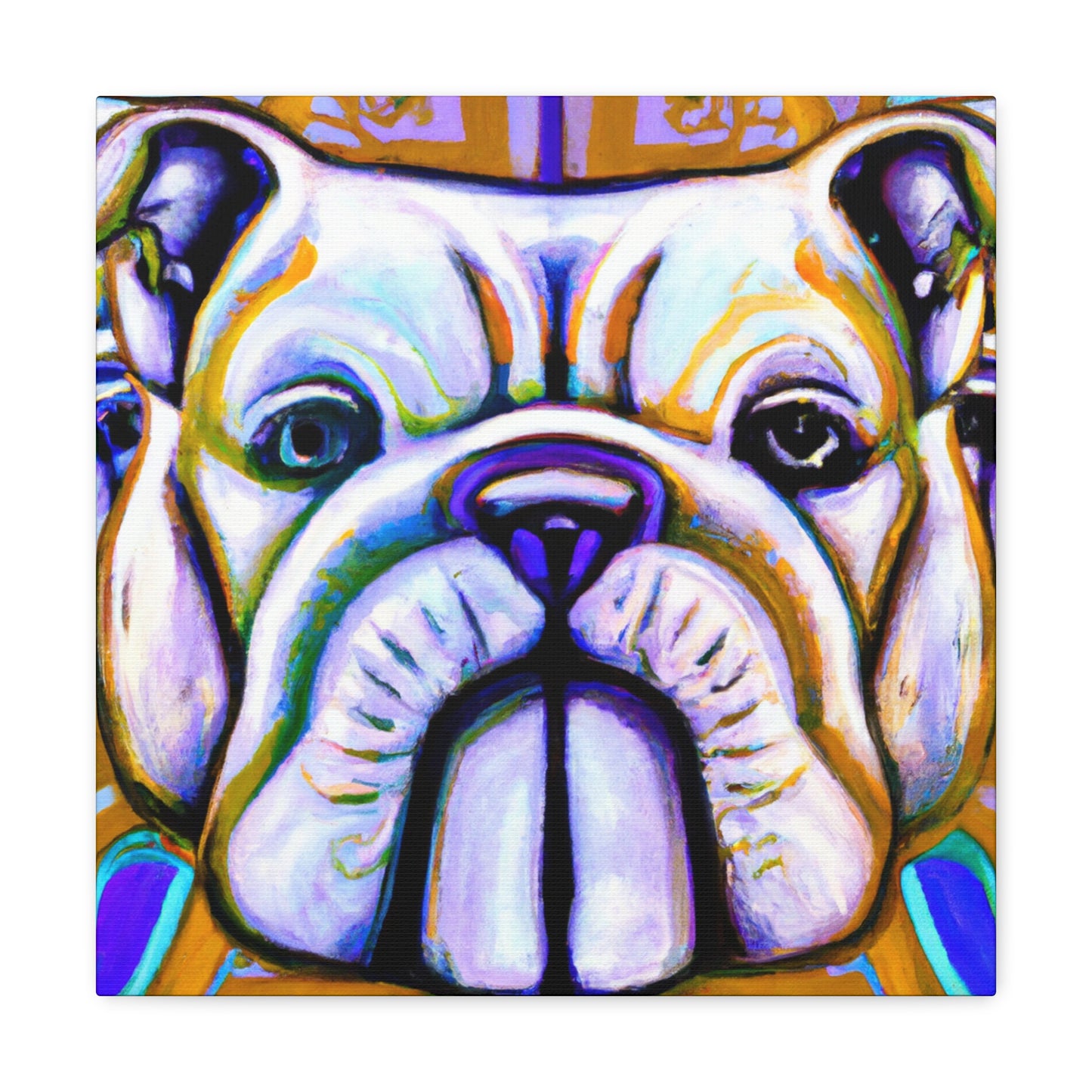 "Bulldog's Deco Dream" - Canvas