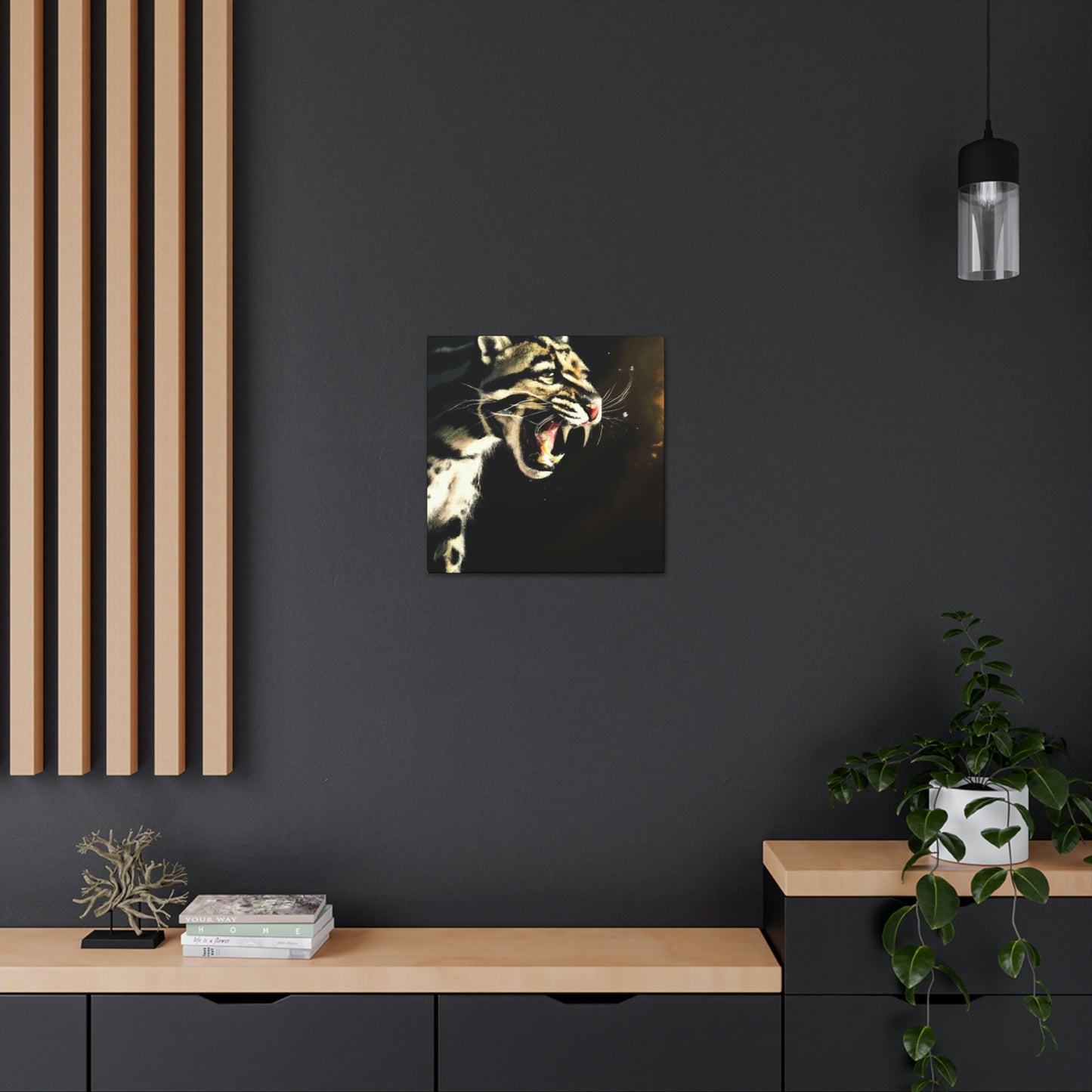 "Clouded Leopard Majesty" - Canvas