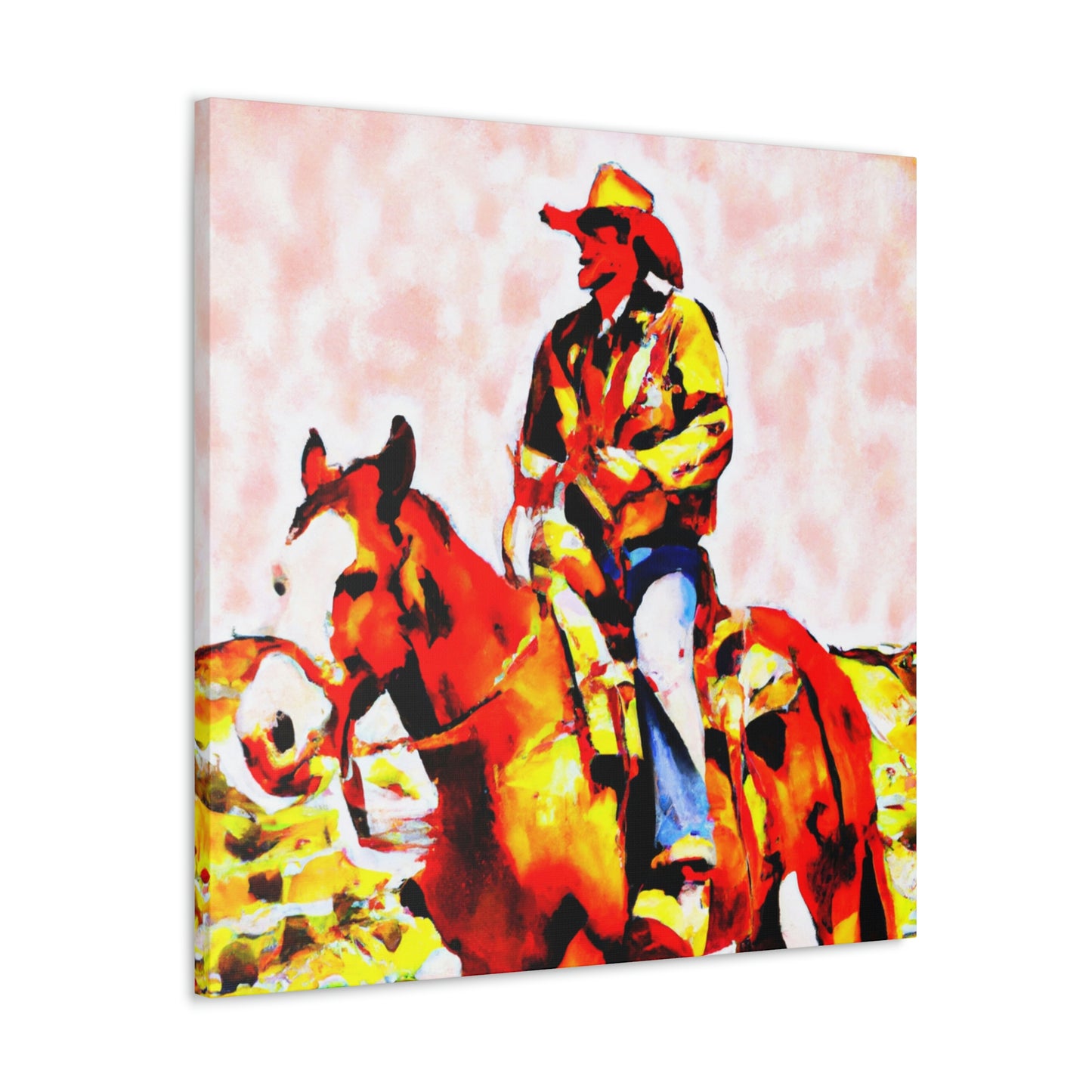 Pony Express Triumphant. - Canvas