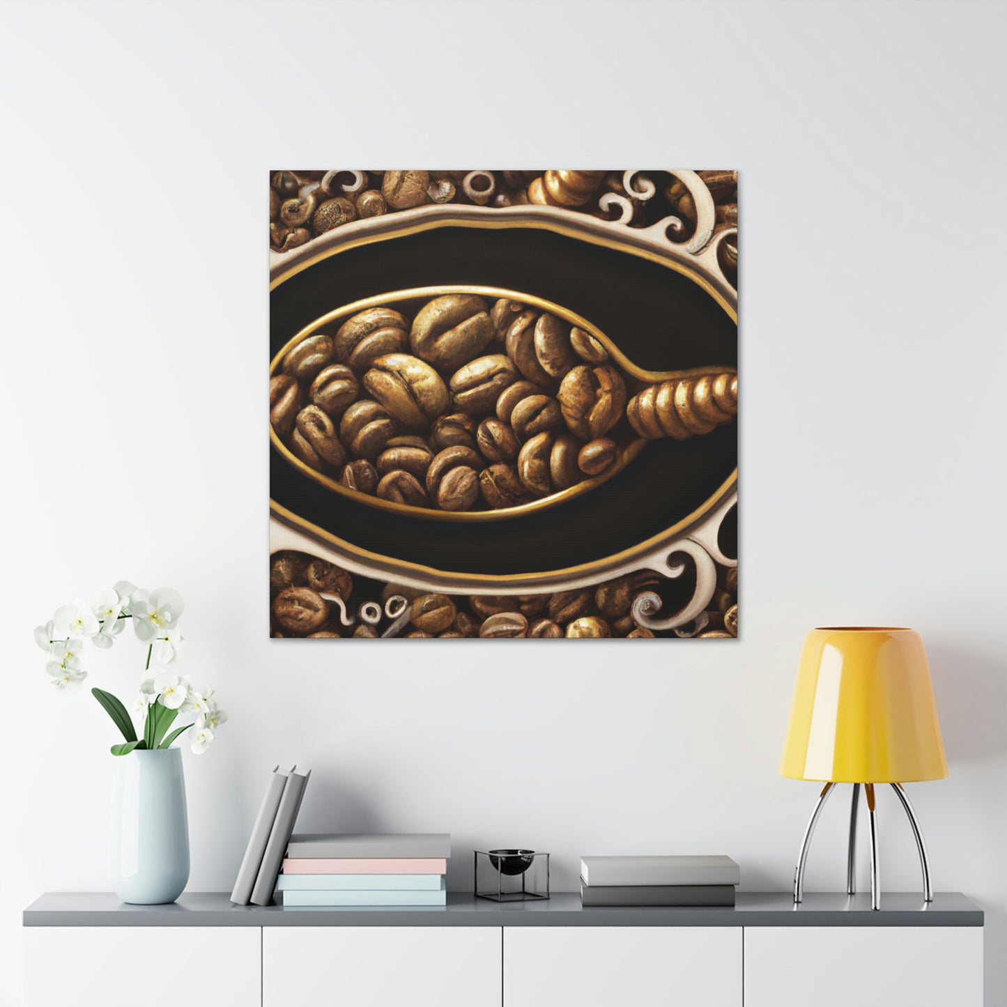 "Coffee Beans Harvested" - Canvas