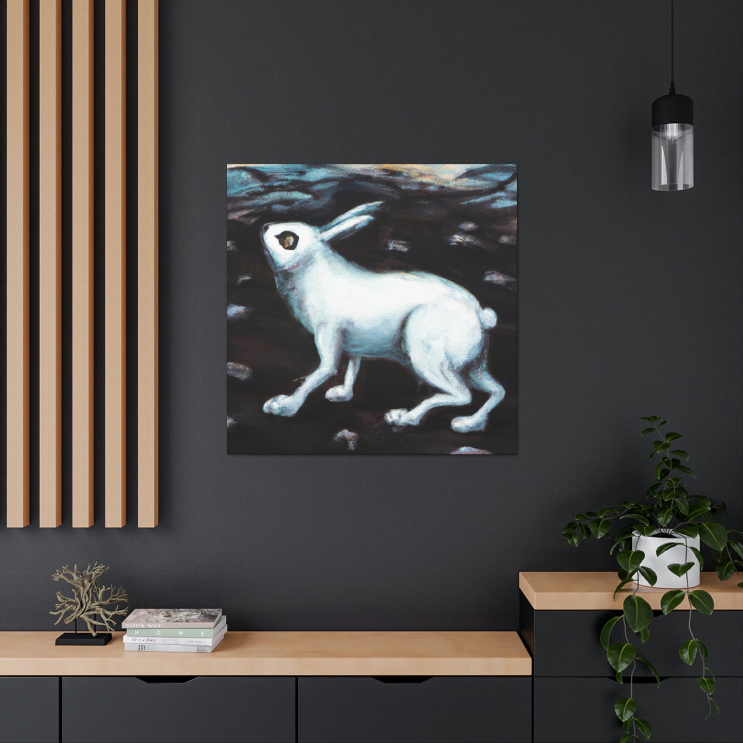 "Arctic Hare in Snow" - Canvas