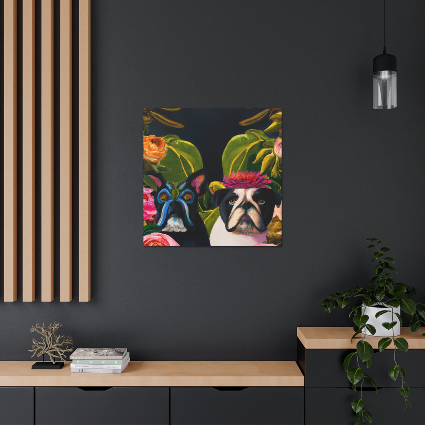 English Bulldog Triumphant - Canvas