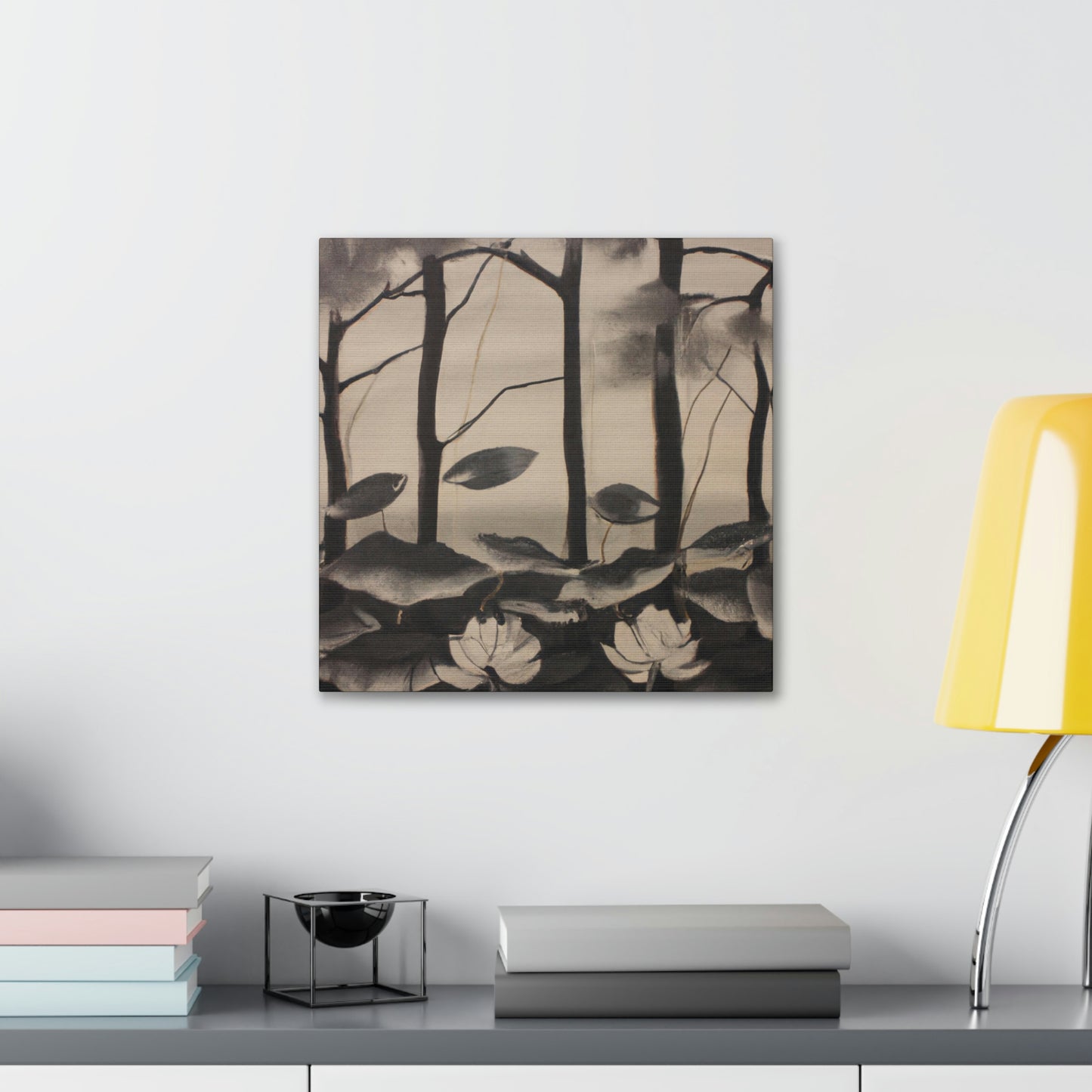 Lotus in Abstract Form - Canvas