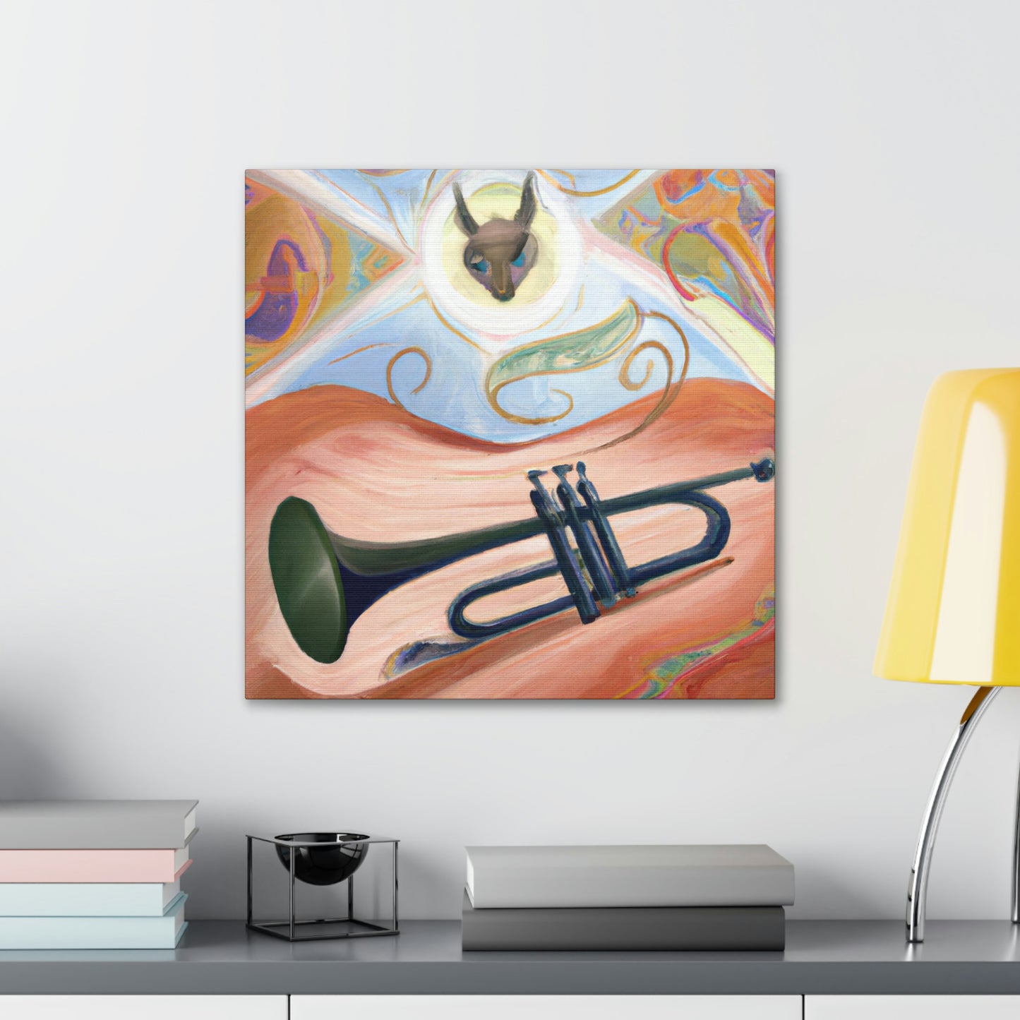 "Harmonious Trumpet Dreaming" - Canvas