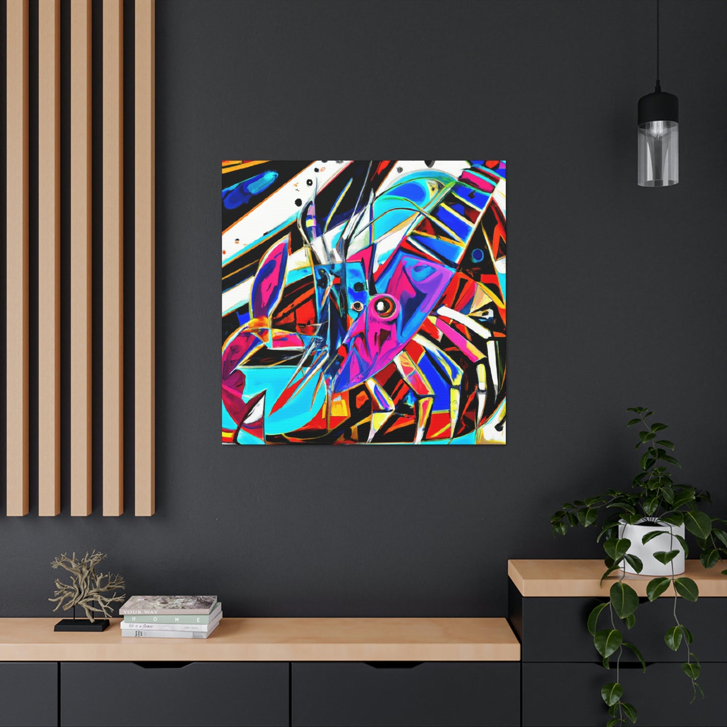 Lobster In Abstraction - Canvas