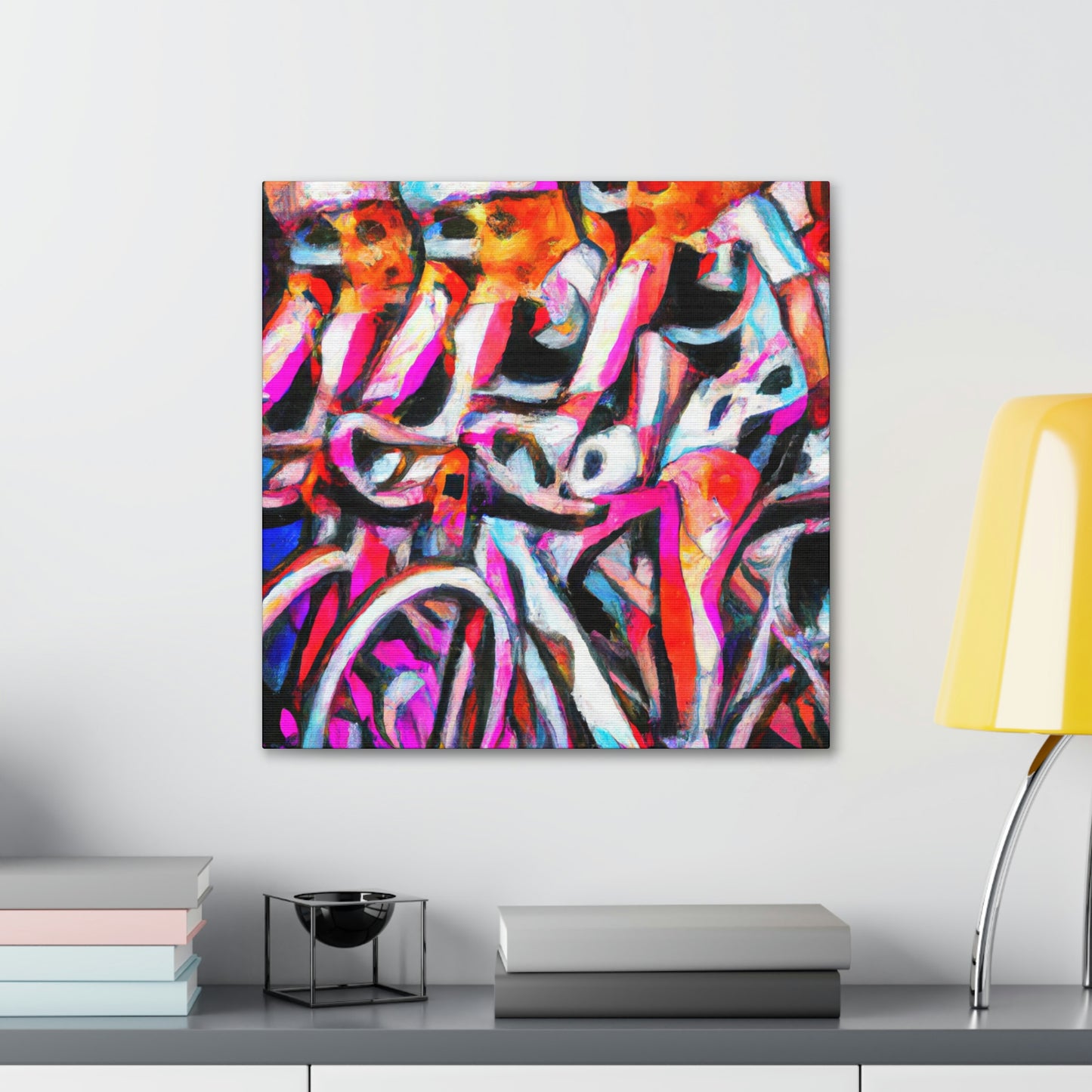 Bike Riders Expressionism - Canvas