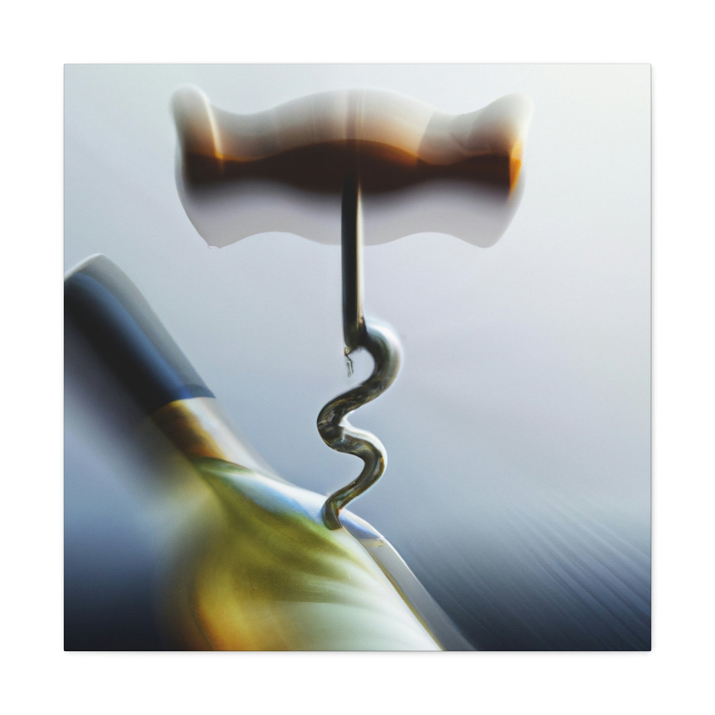 "Corkscrew in Abstract Art" - Canvas