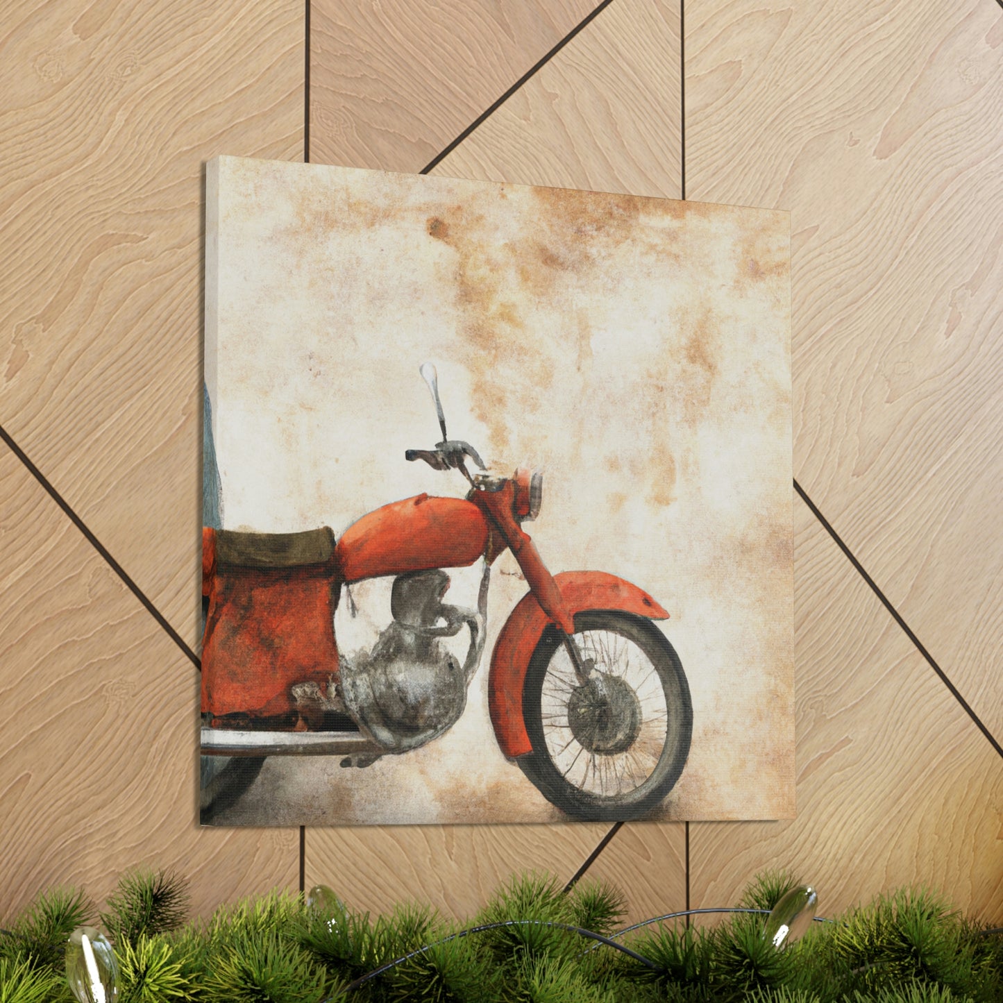 "Motorcycle And Moonlight Dream" - Canvas