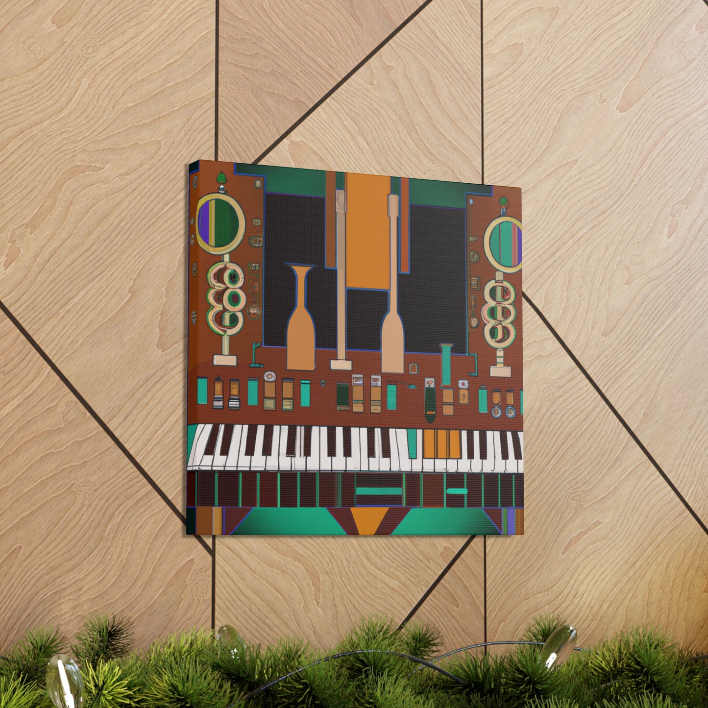 "Gleaming Board Symphony" - Canvas