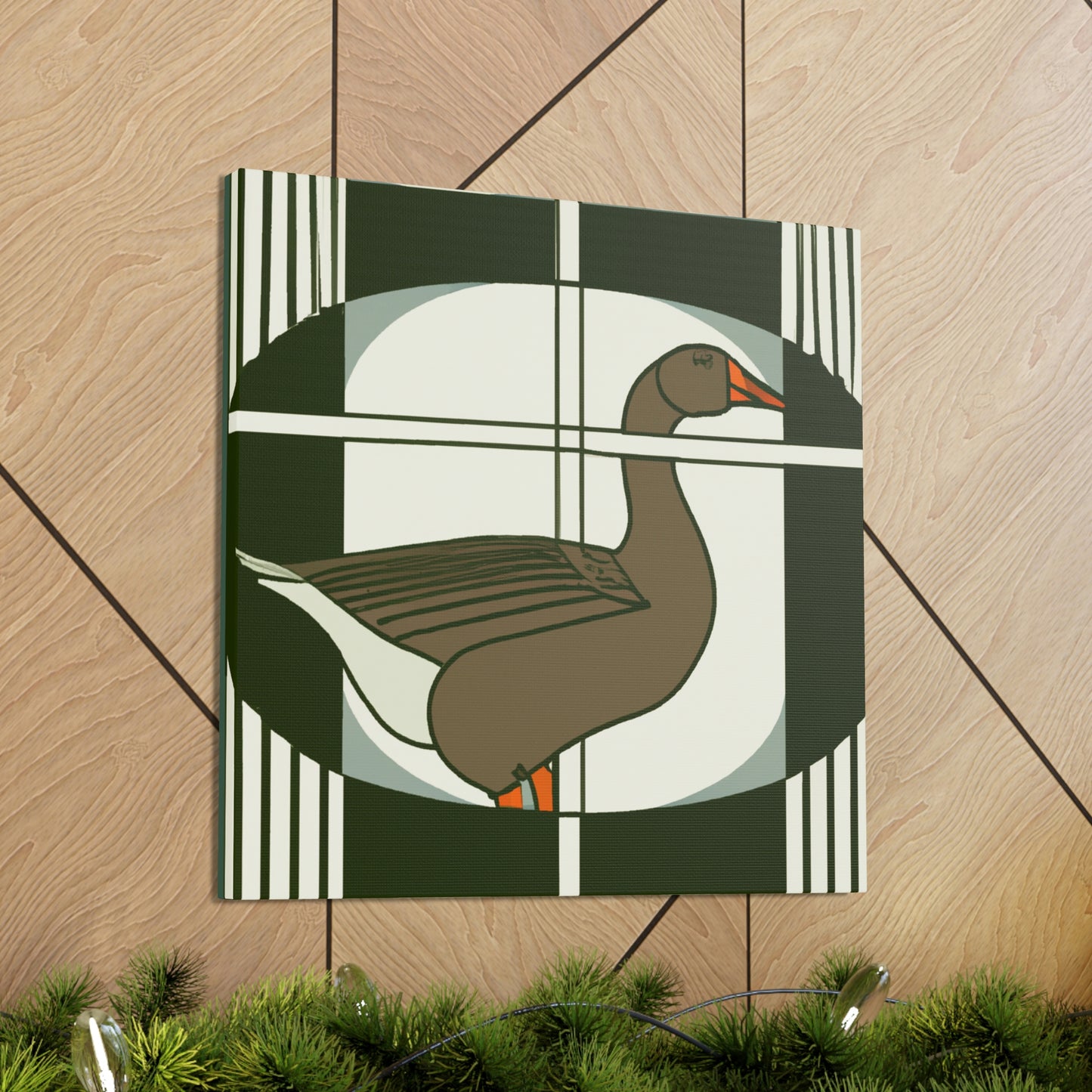 Goose in Deco Style - Canvas