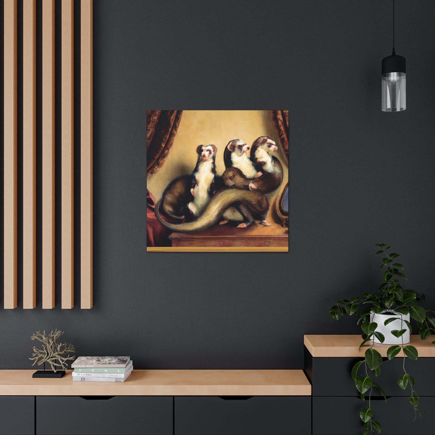 Ferrets in Baroque - Canvas