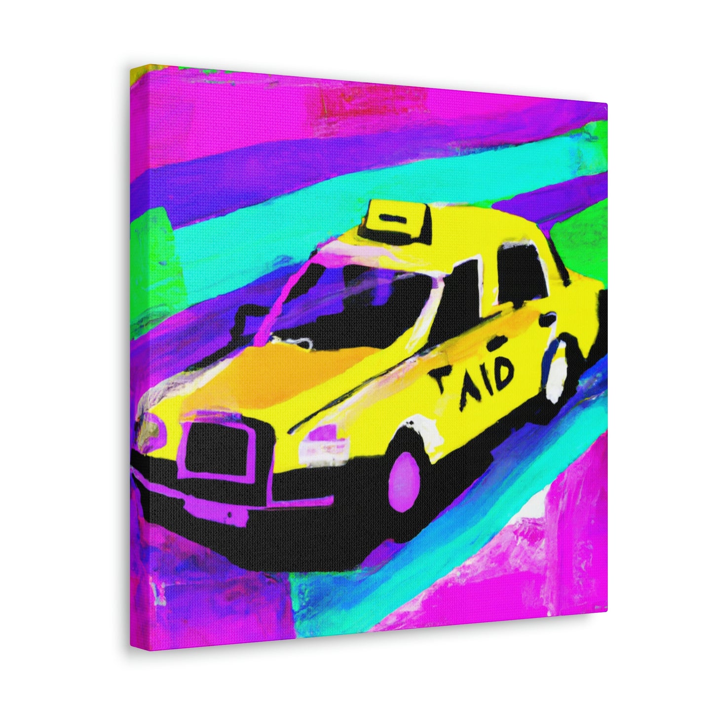 "Ride in Yellow Taxi" - Canvas