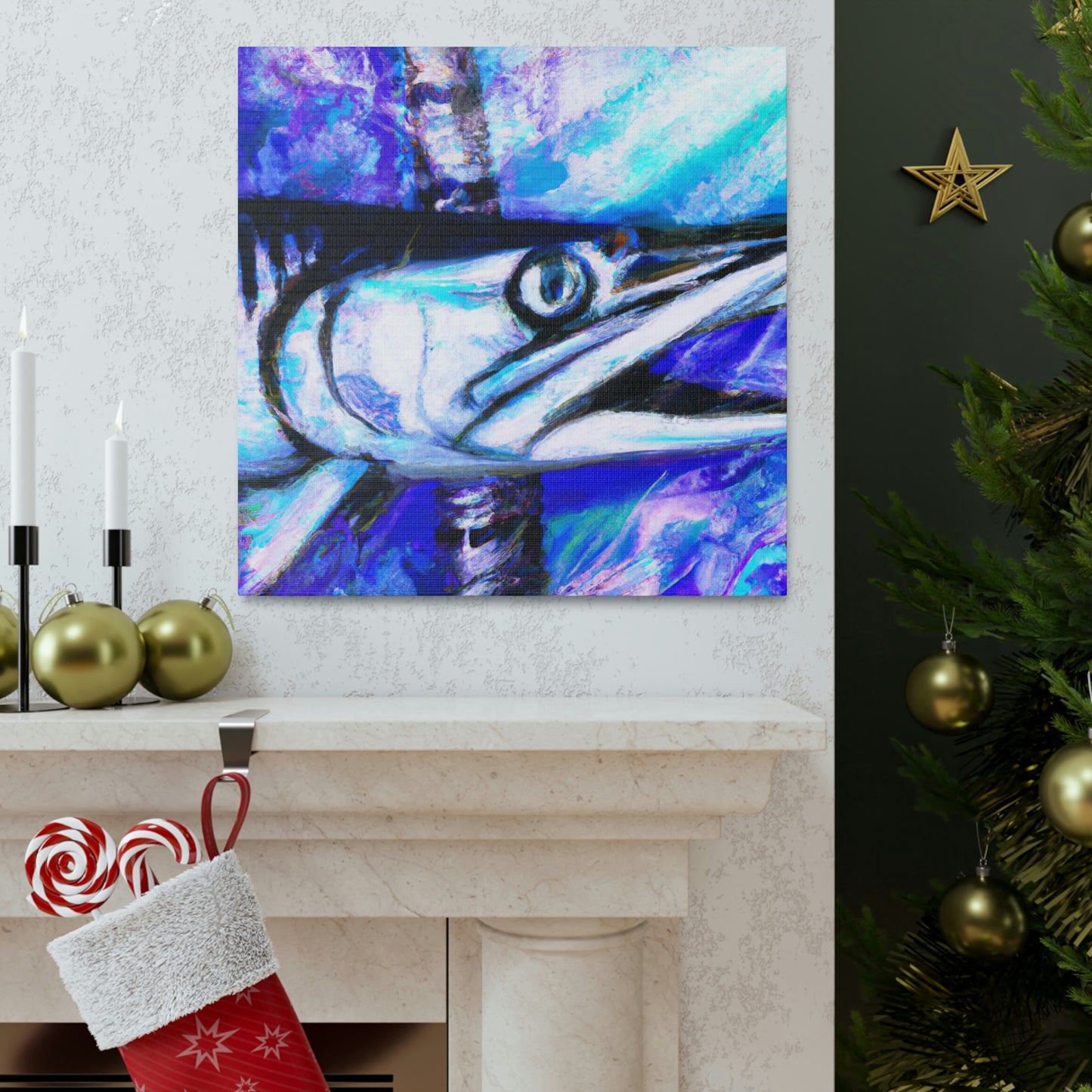 "Barracuda in Expressionism" - Canvas