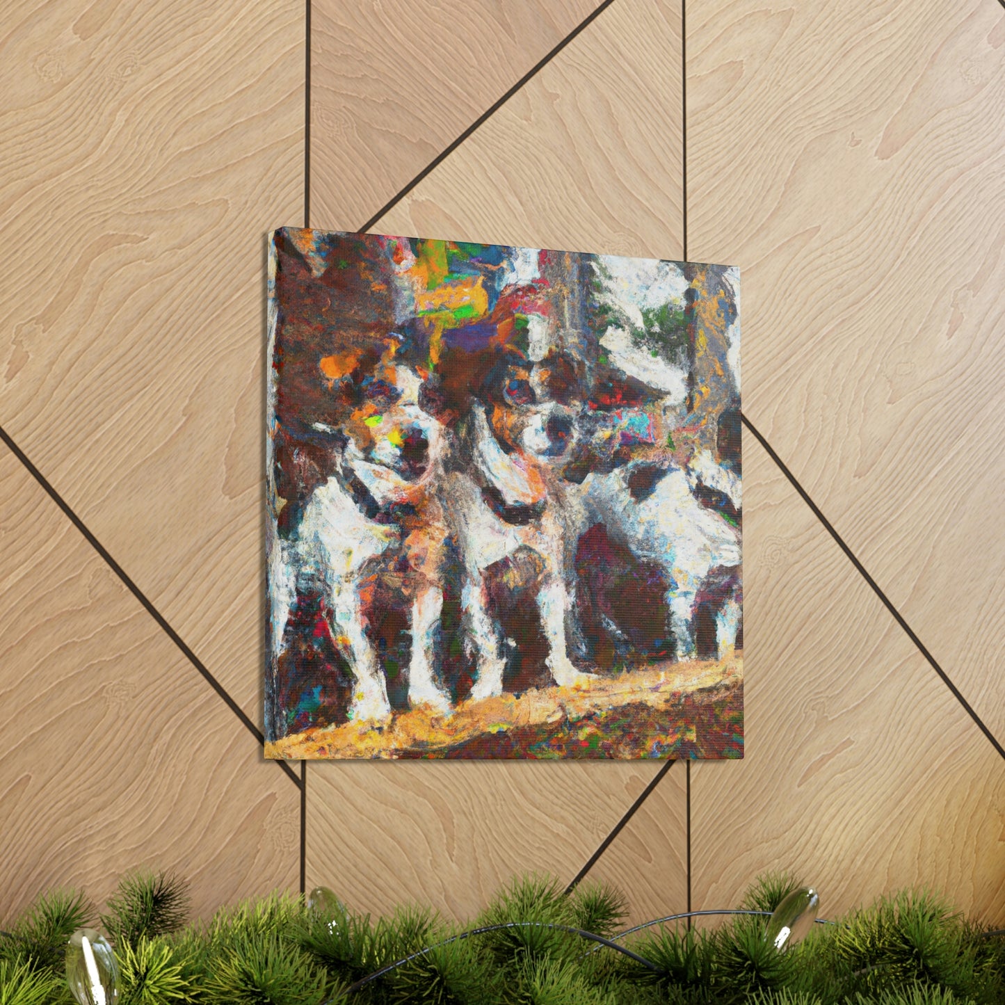 "Jack Russell's Freedom Play" - Canvas