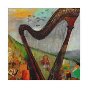 "Harp in Harmonious Colors" - Canvas