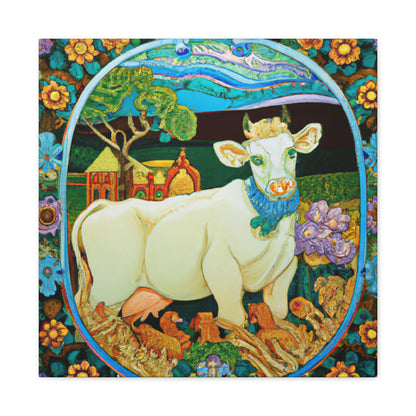 Calf in Art Nouveau - Canvas