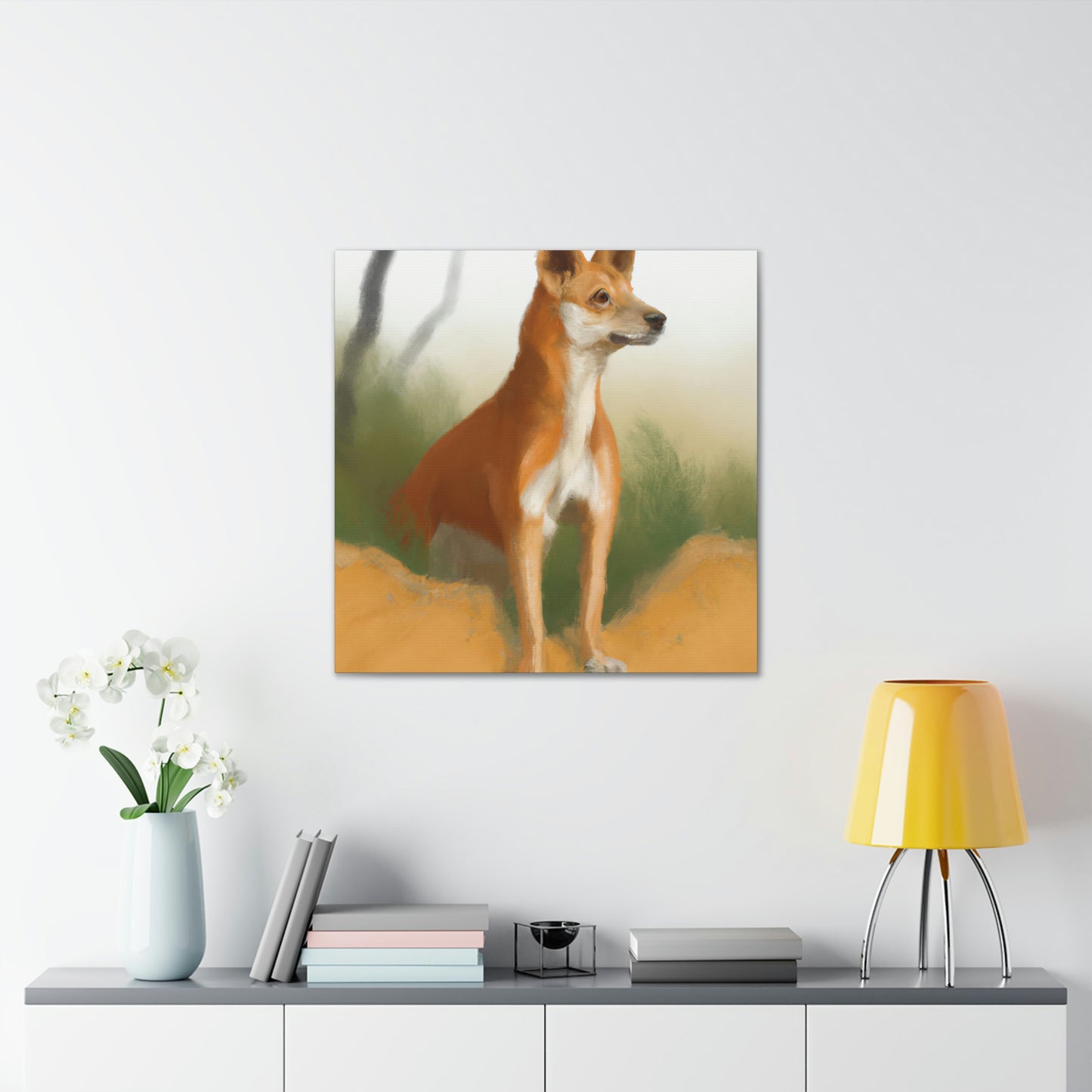 Dingo in the Outback - Canvas