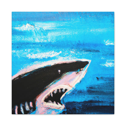 "Dangerous White Shark" - Canvas