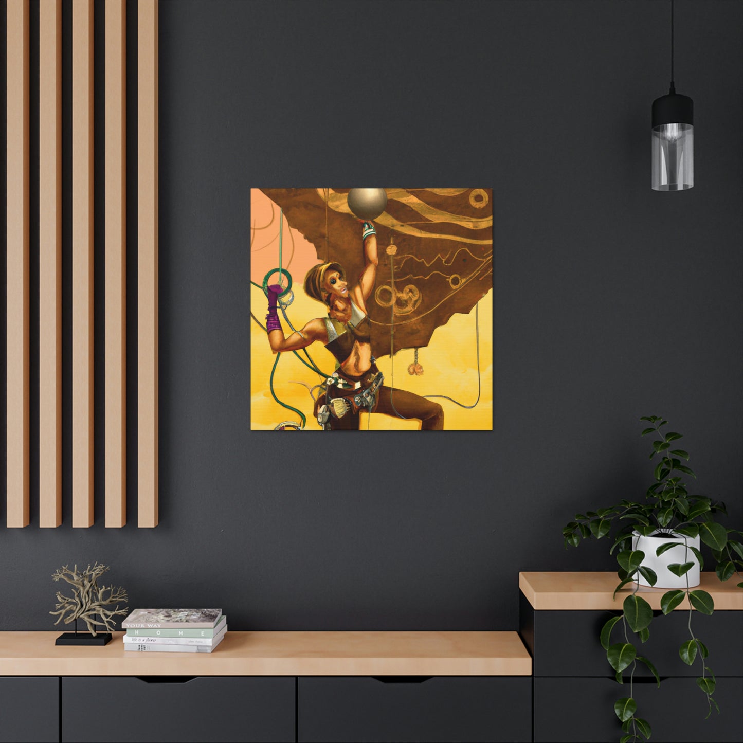 Climbing the Clockwork Mountains - Canvas