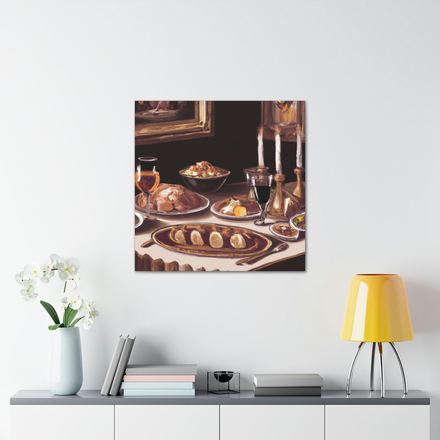 Dining Scene Neoclassic - Canvas