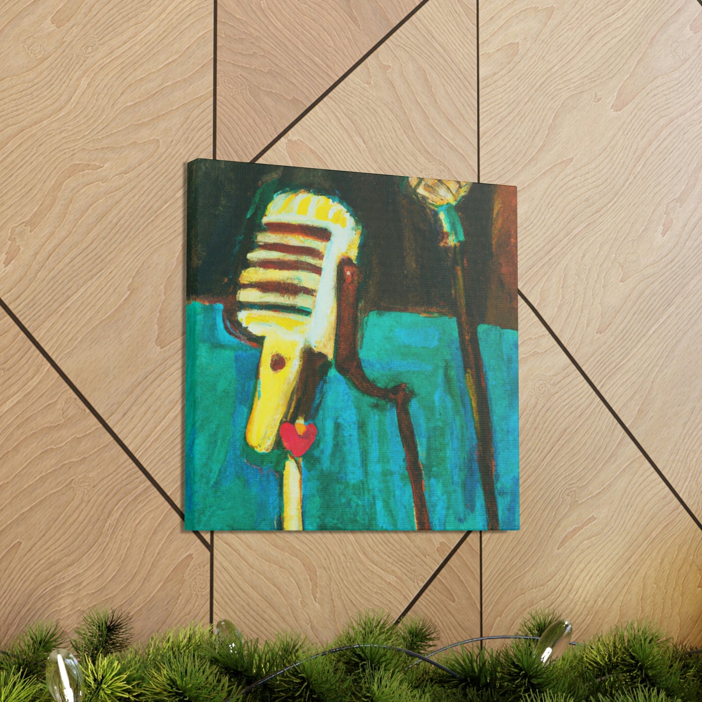 The Mic and Mood - Canvas