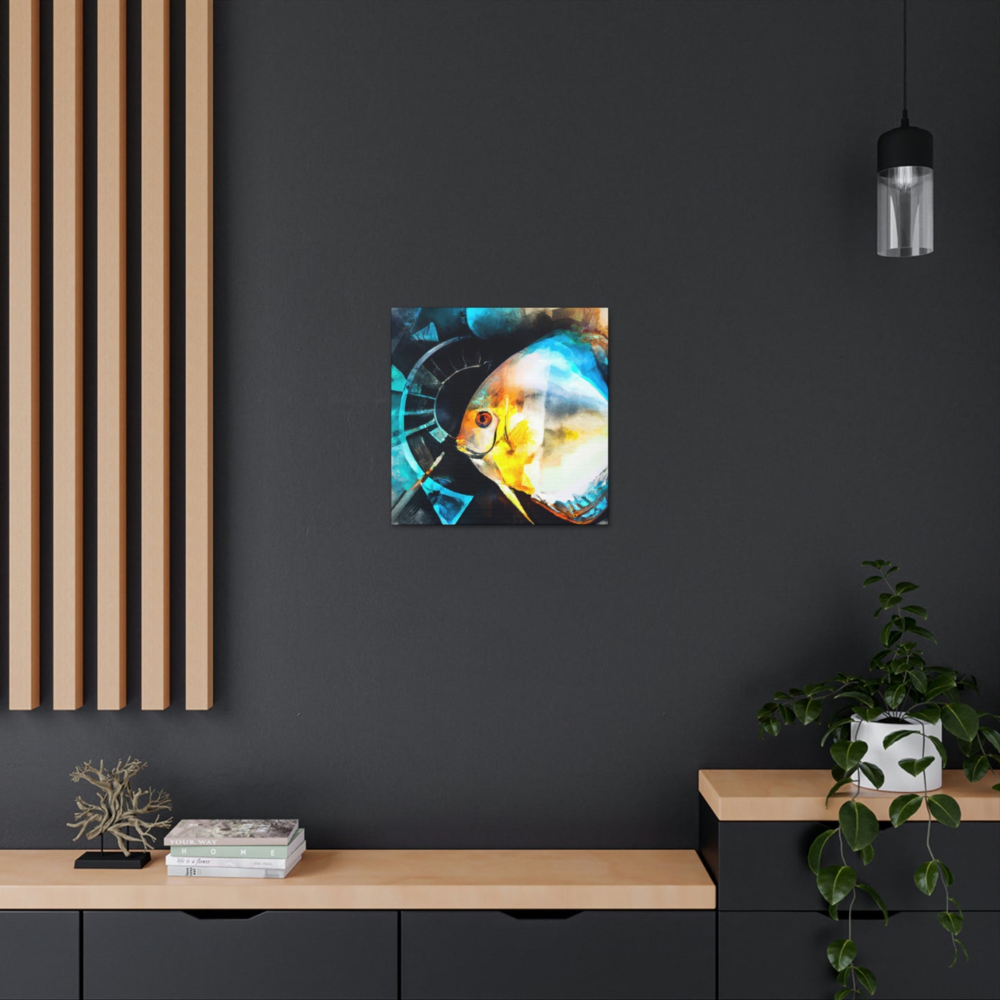 Discus in Reflection - Canvas