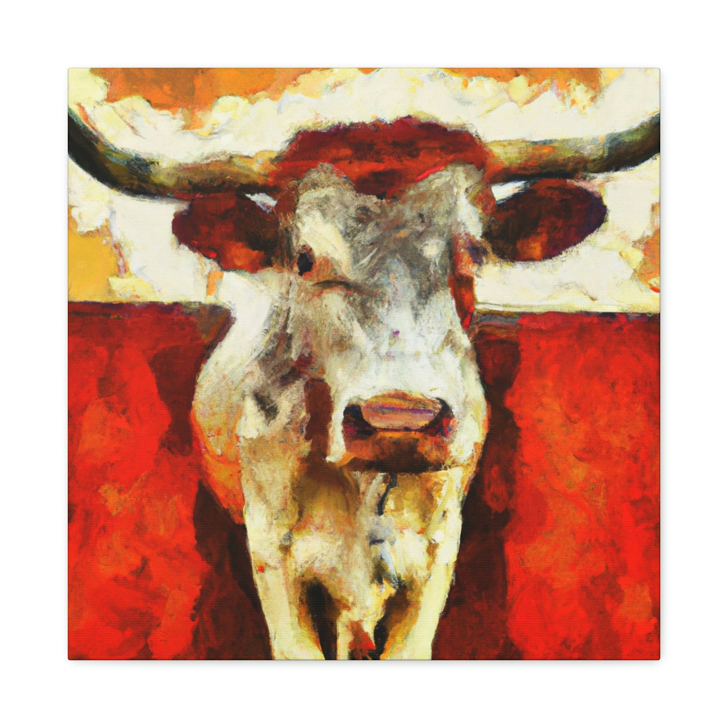 "Texas Longhorn Majesty" - Canvas