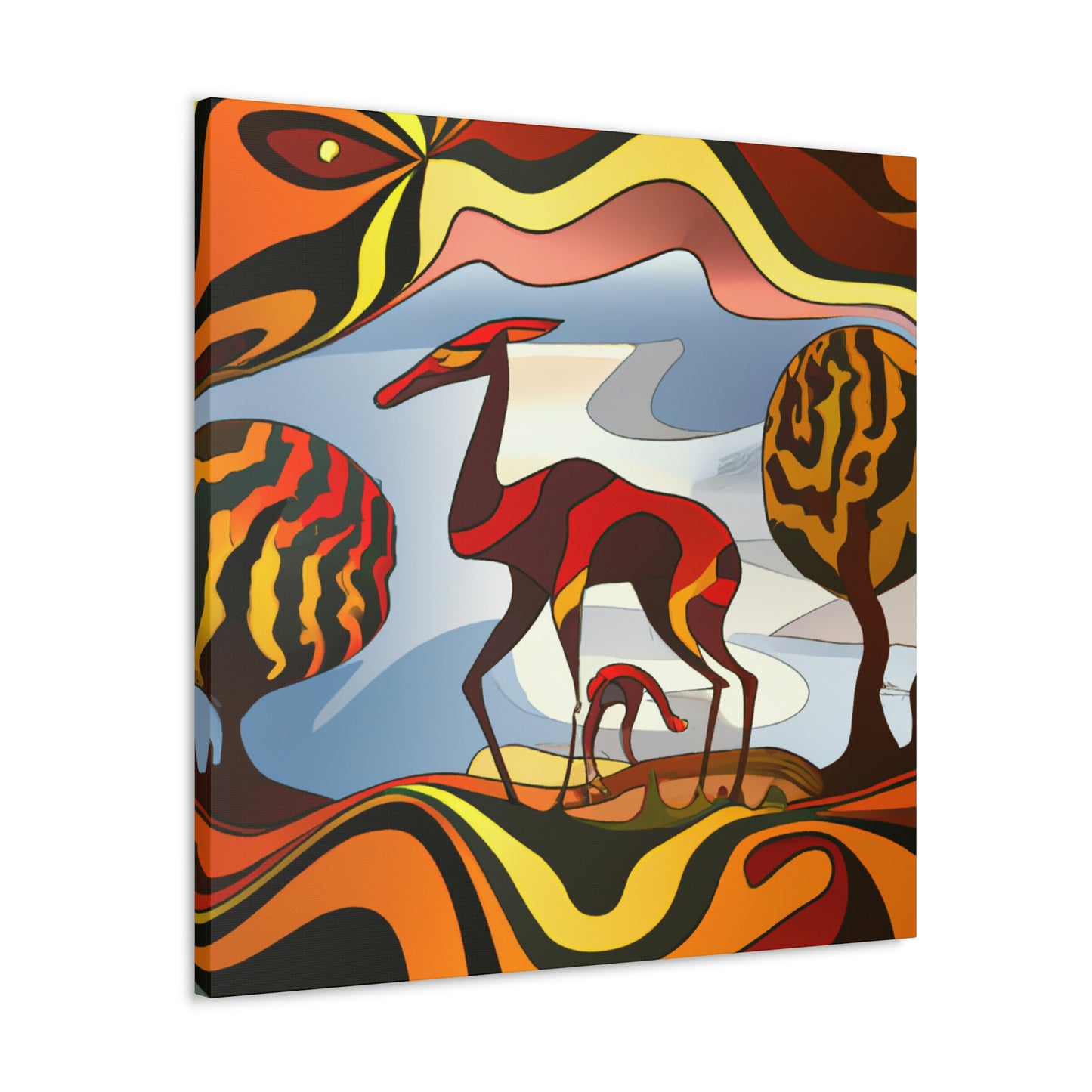 "Antelope in Art Deco" - Canvas