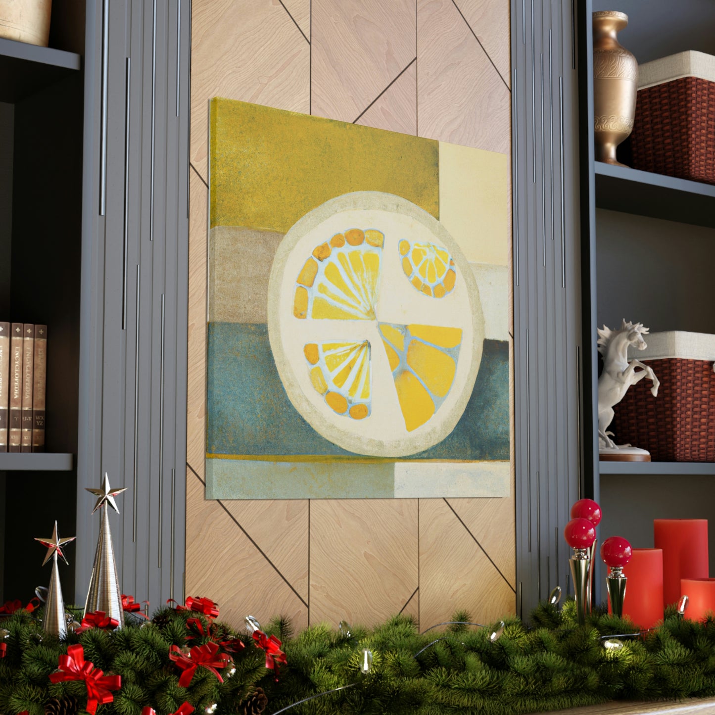 Lemons in Art Deco - Canvas