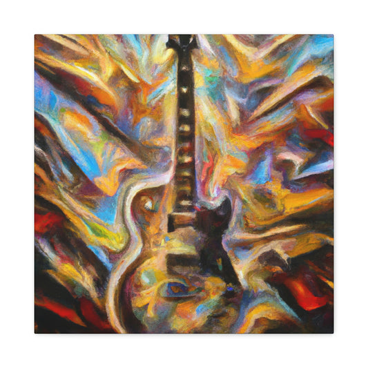 "Electric Guitar Eruption" - Canvas