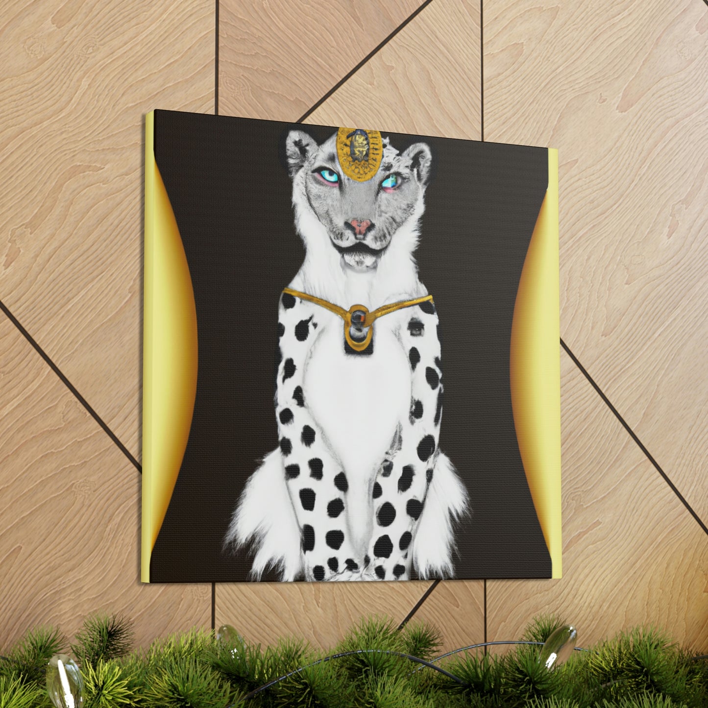 "Luxurious Snowy Panther" - Canvas