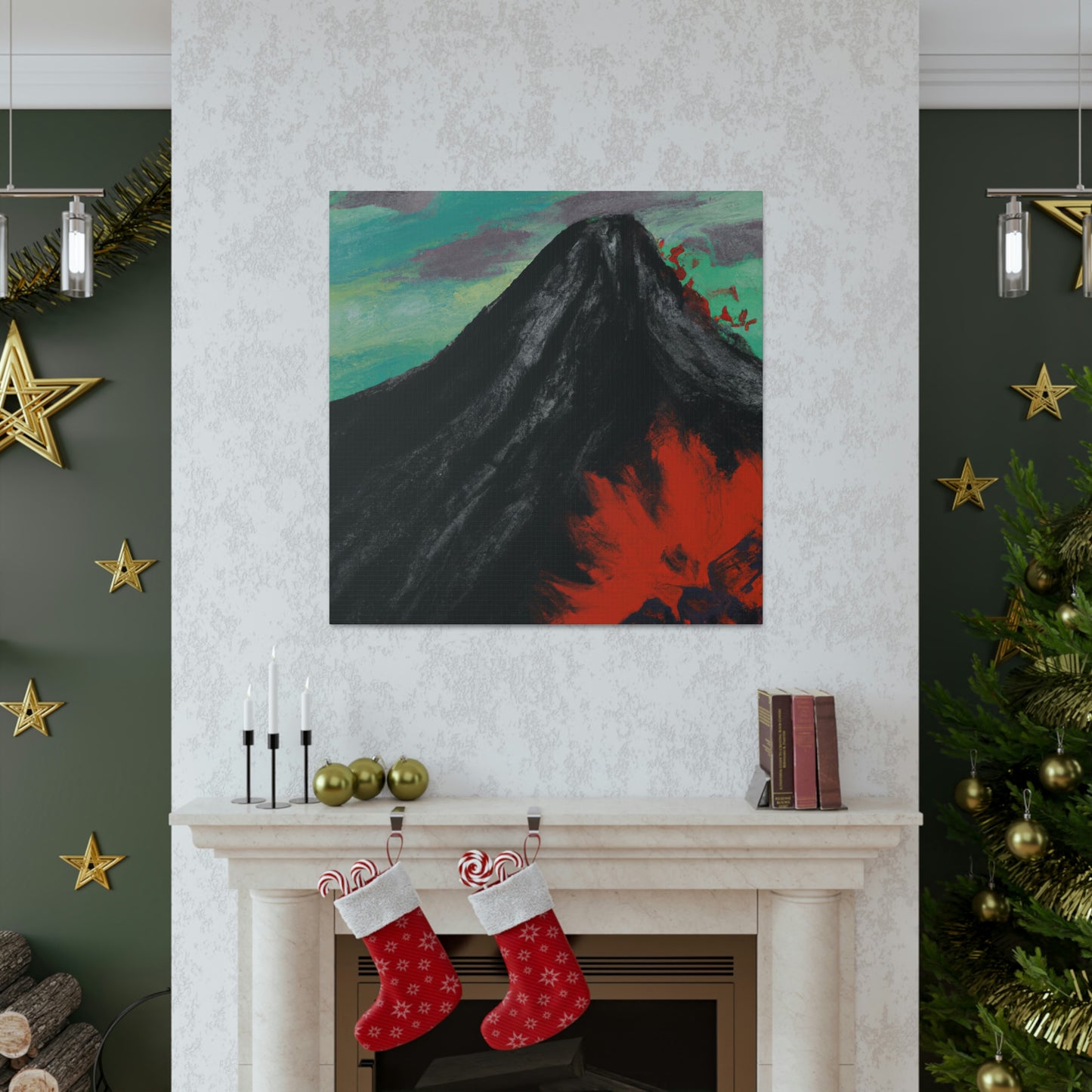 Volcano in Eruption - Canvas