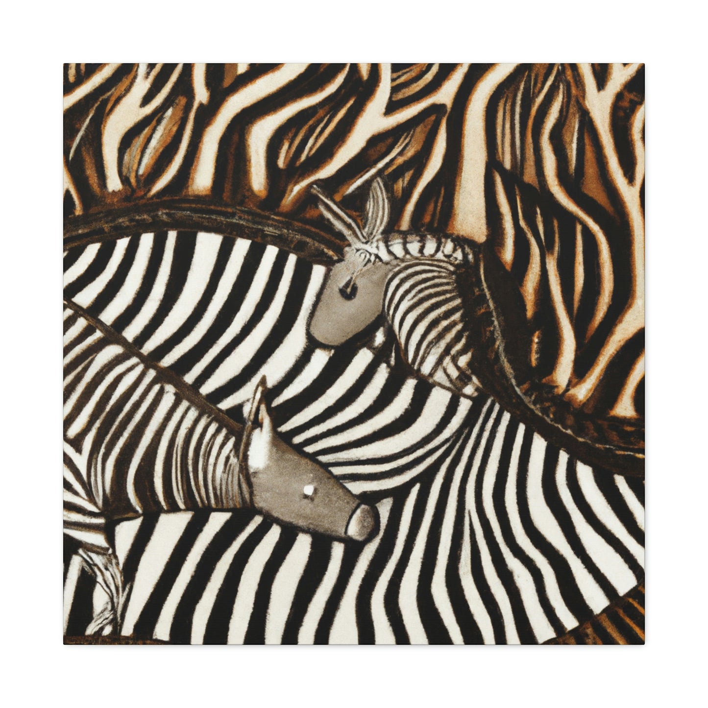 Zebra in Art Deco - Canvas