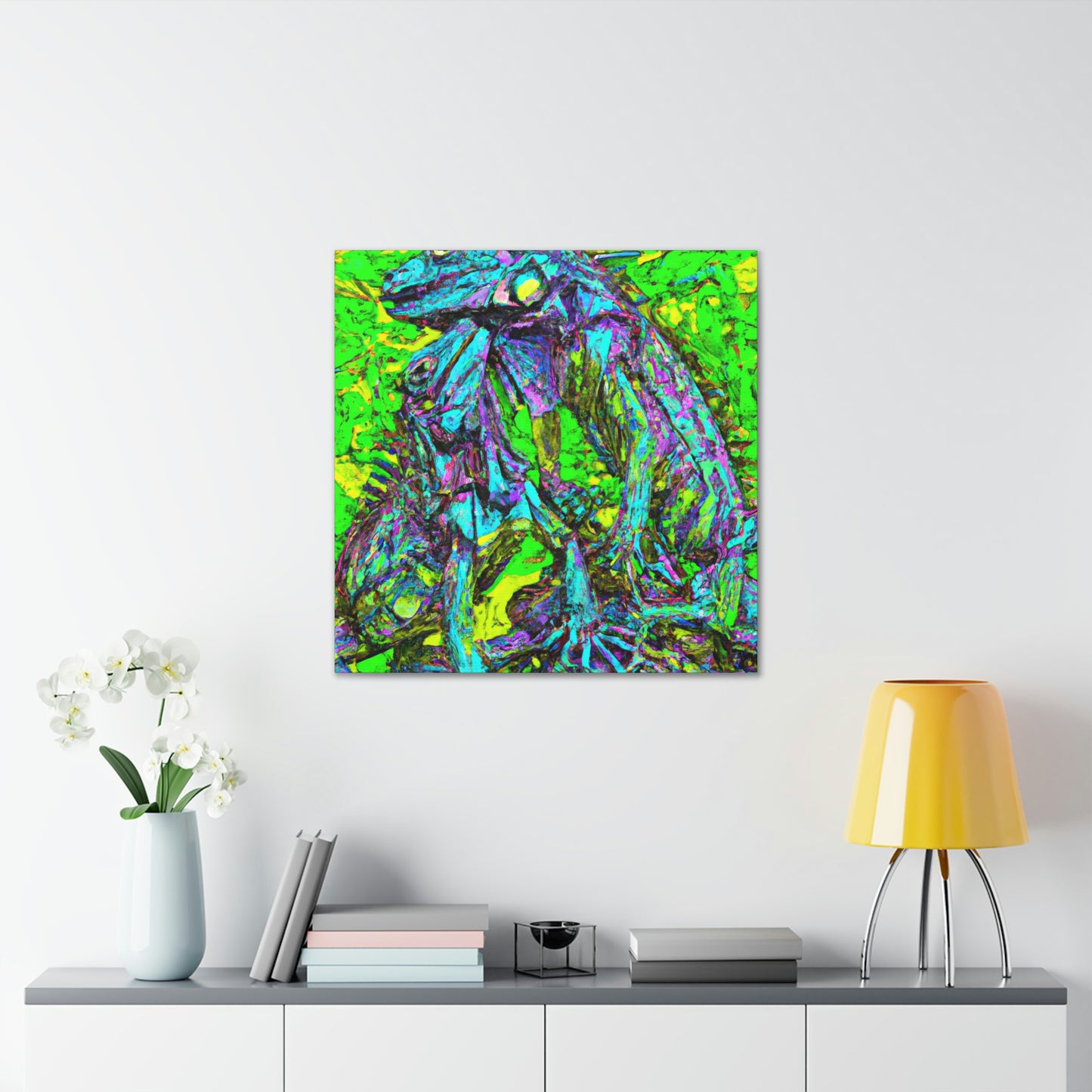 "Iguanas in Abstract". - Canvas