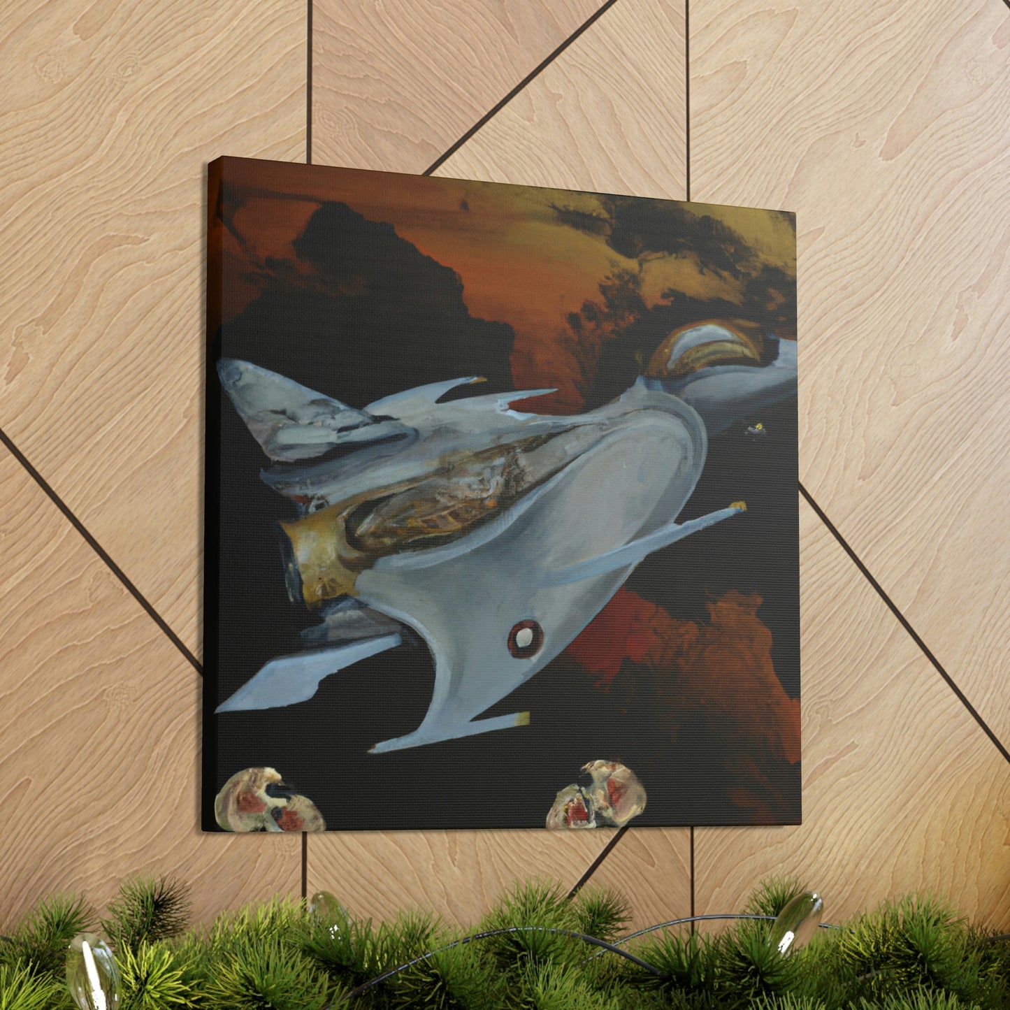 "Jet Fighter Dreamscape" - Canvas