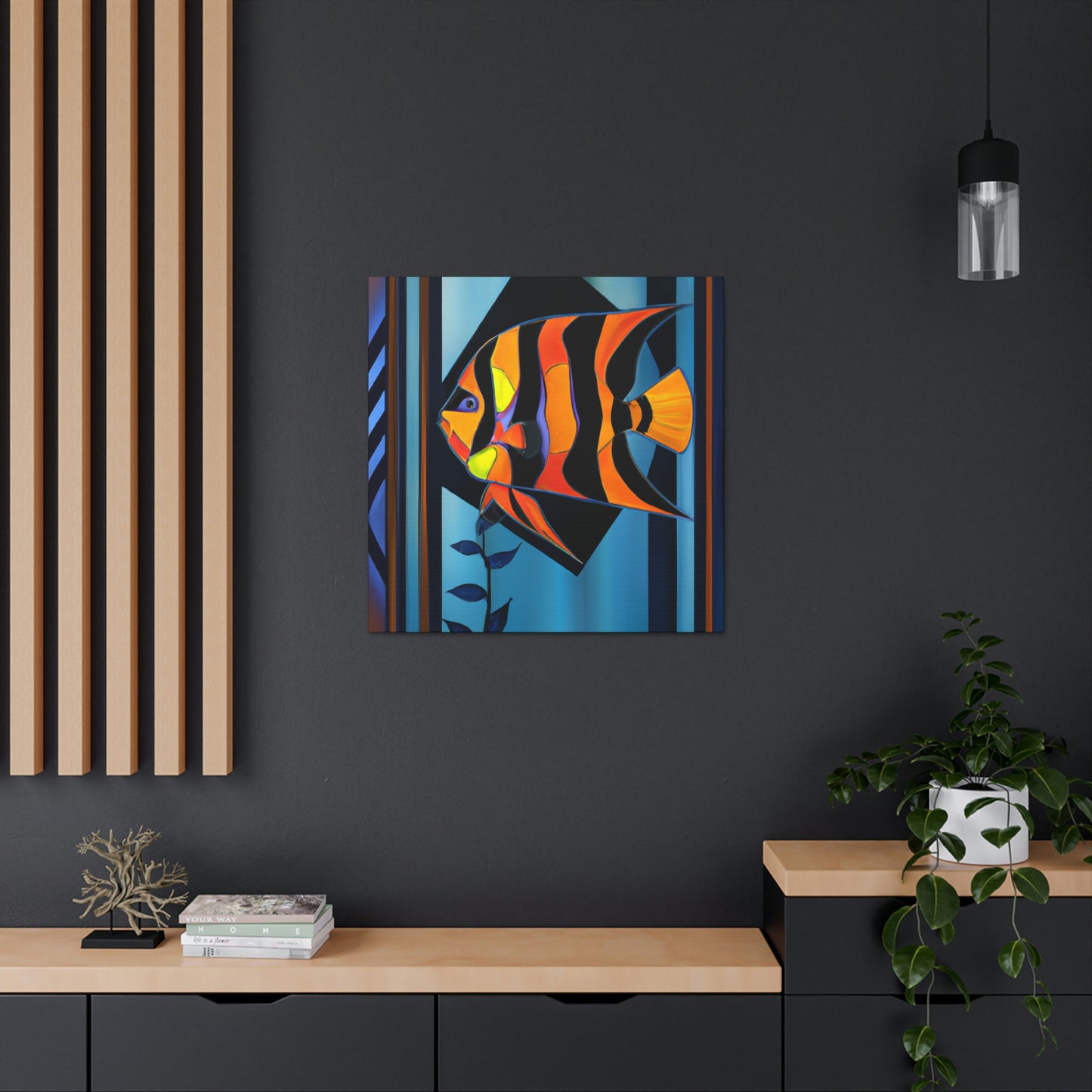 "Stardust Celestial Angelfish" - Canvas