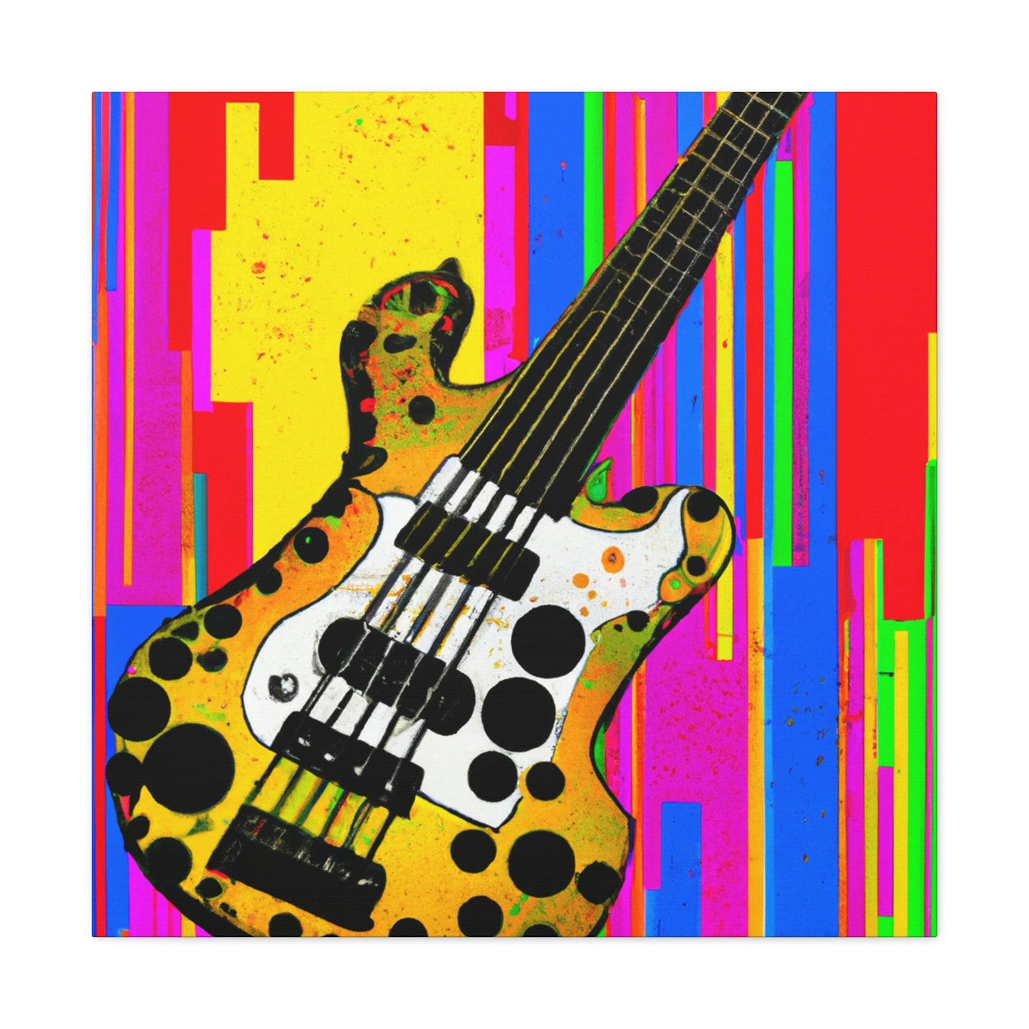 "Fauve Bass Guitarist" - Canvas