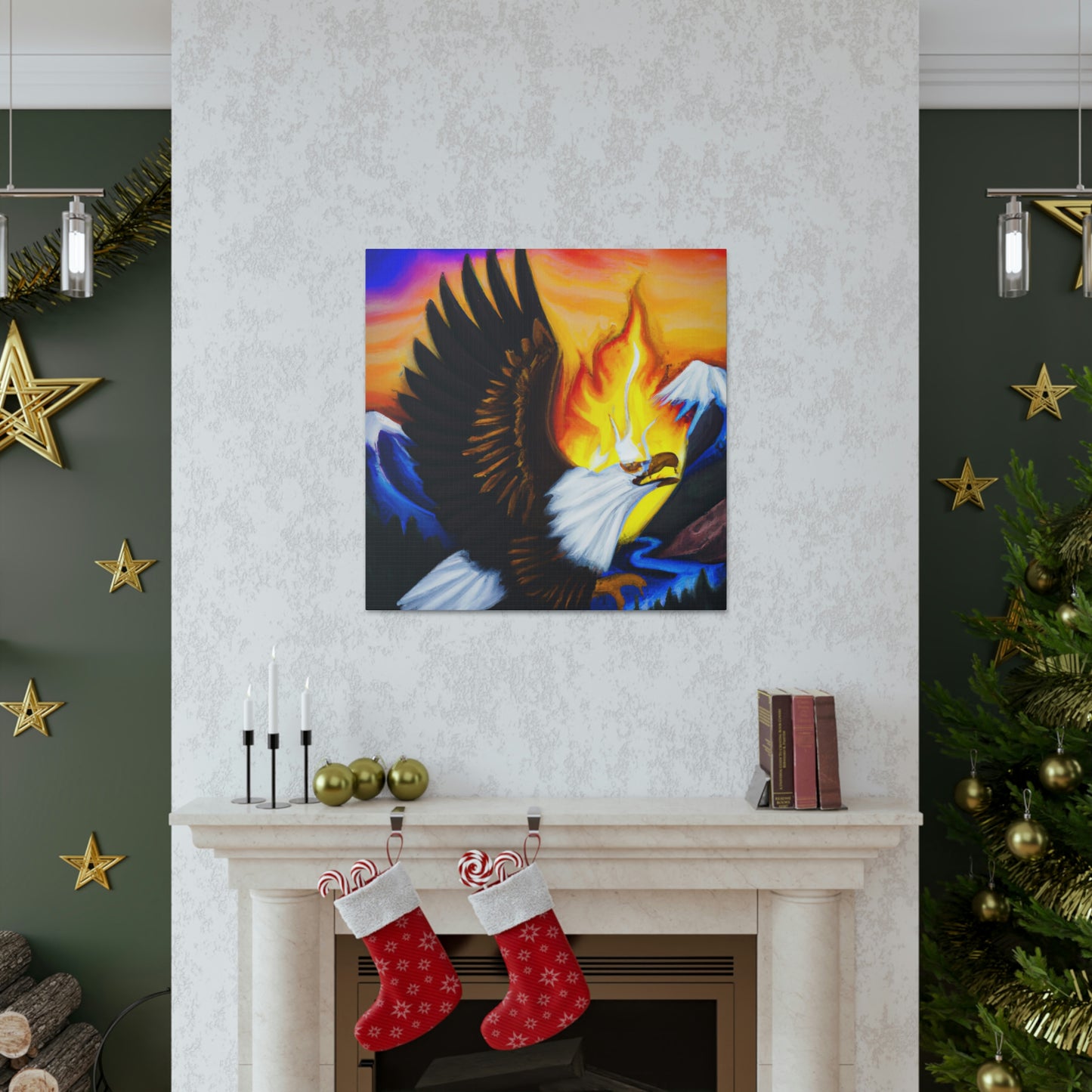 Bald Eagle Soaring High - Canvas