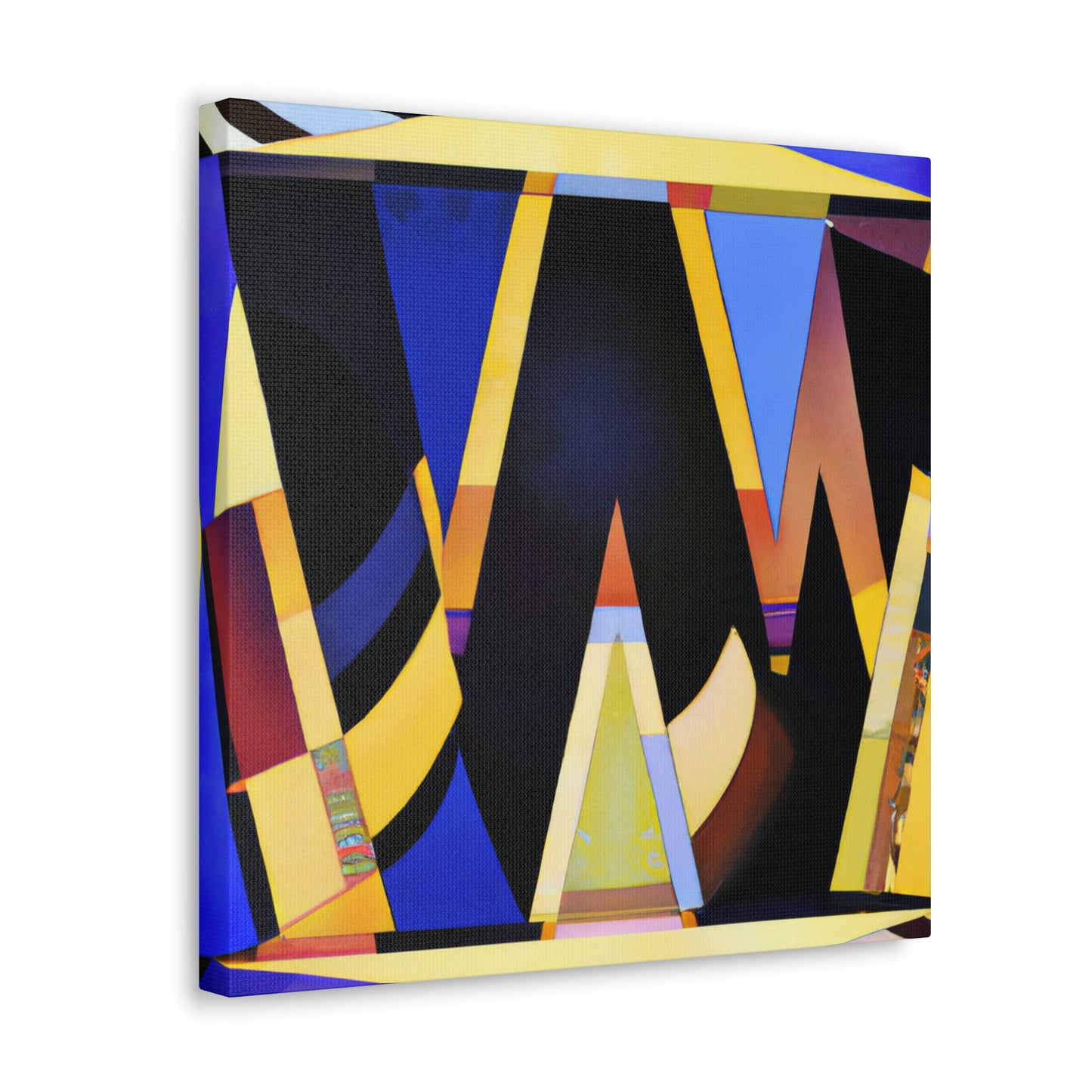 "Gleaming Wishes Art Deco" - Canvas