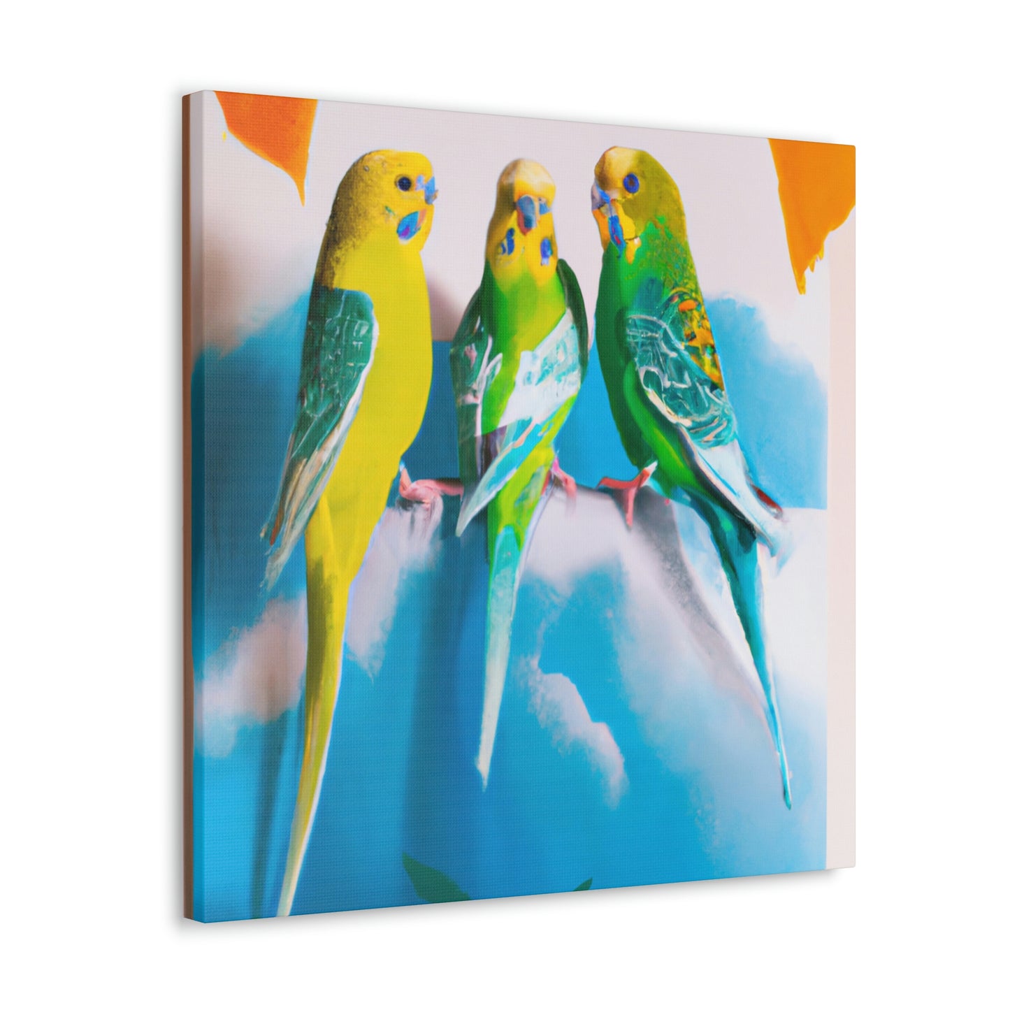 "Parakeet Abstractions," - Canvas