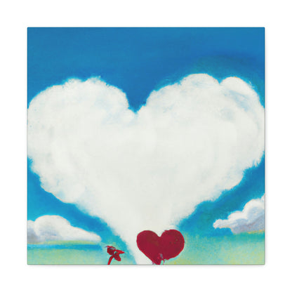 "Heart-Shaped Freedom Cloud" - Canvas