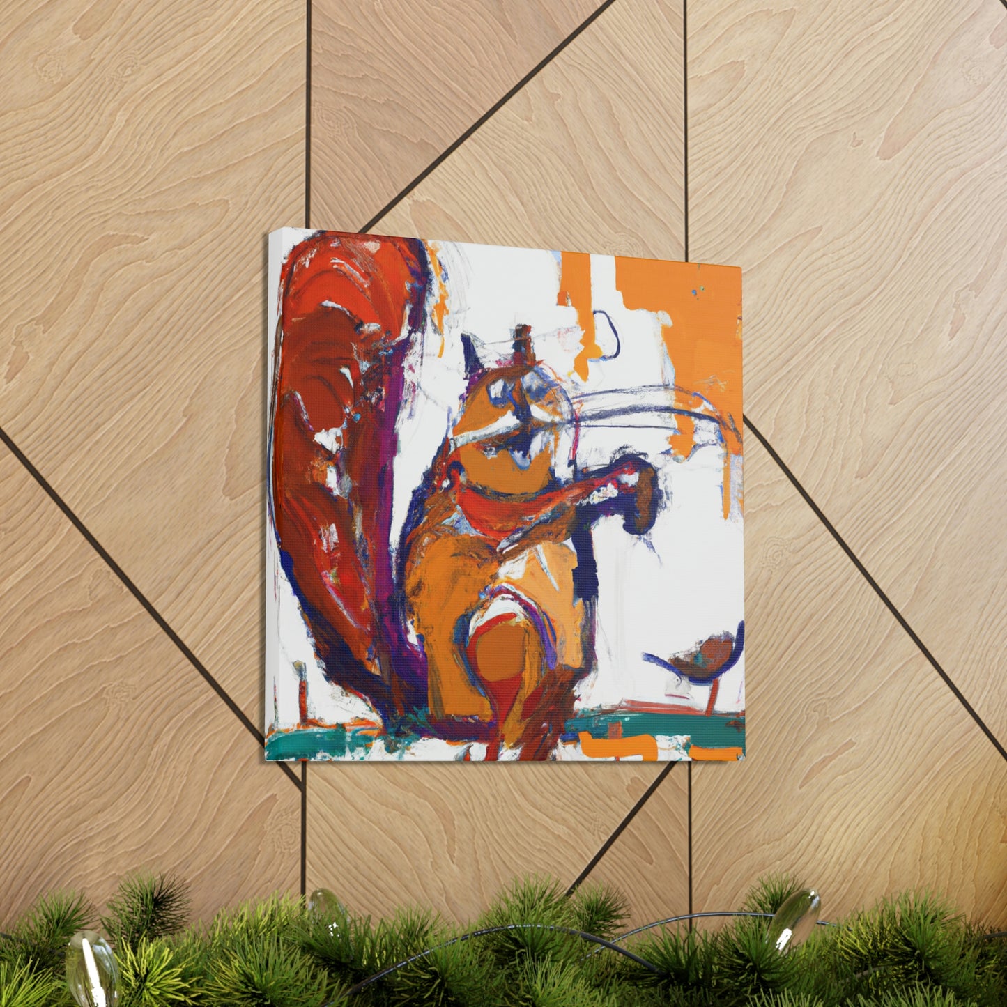 Squirrel Among Expressionism - Canvas