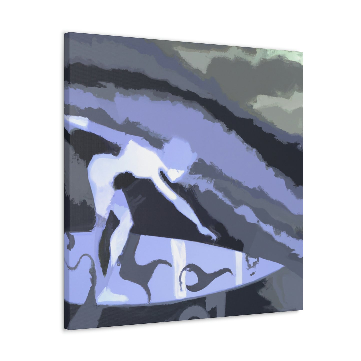 Surfing the Sea Swell - Canvas