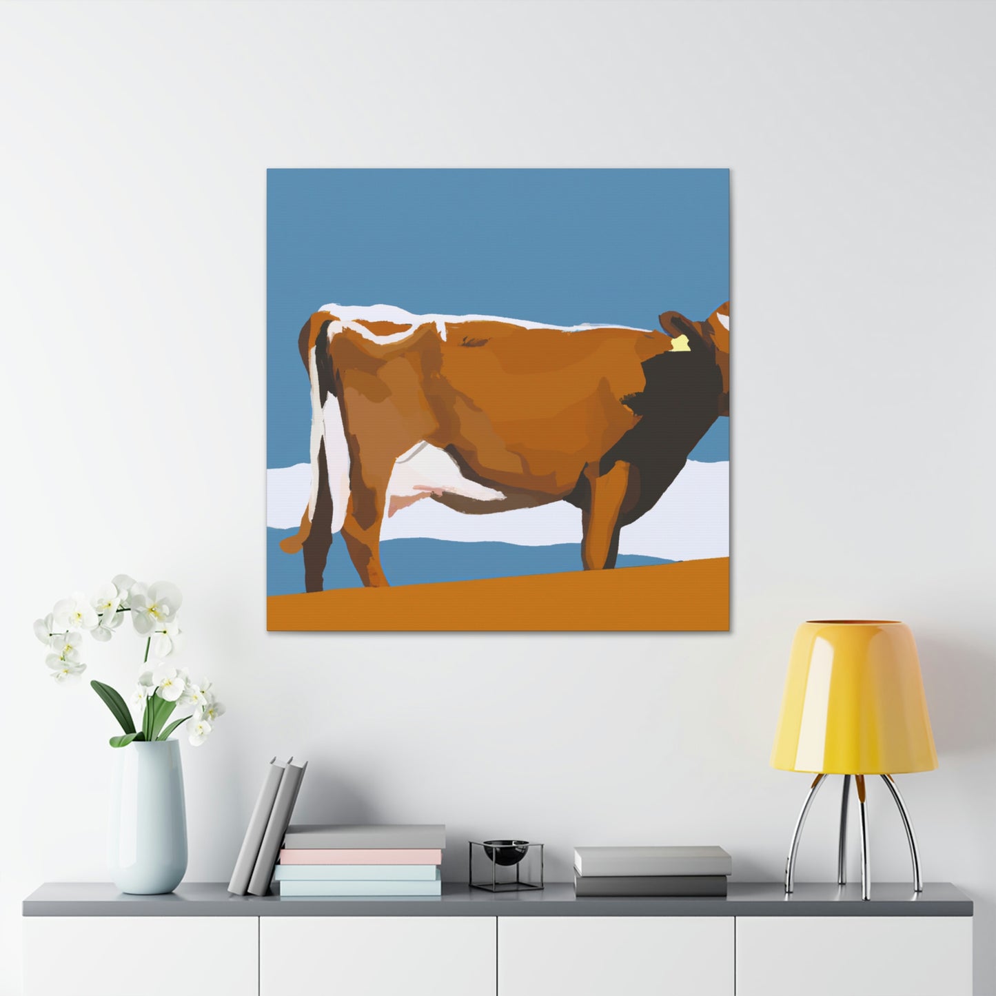 "Jersey Cow Contemplation" - Canvas