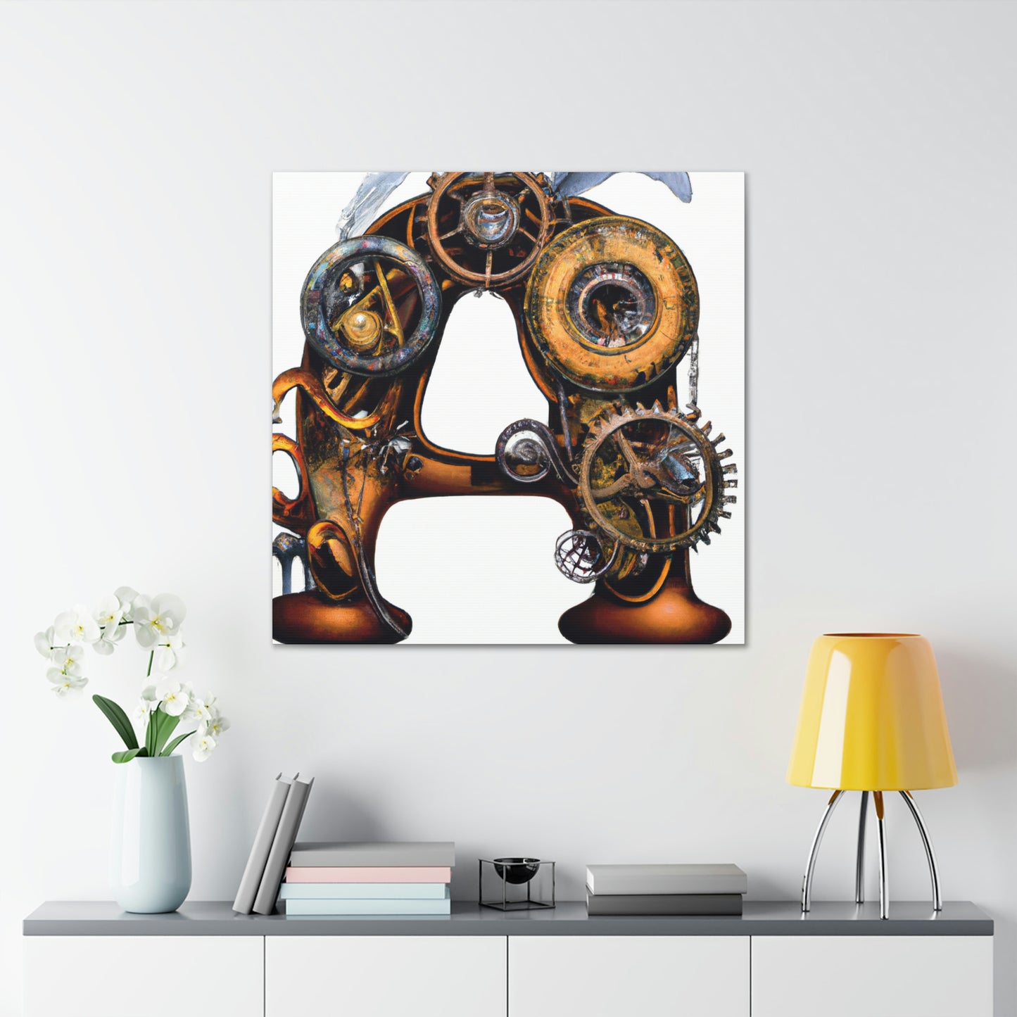 "Steamhearted Clockwork Heroes" - Canvas