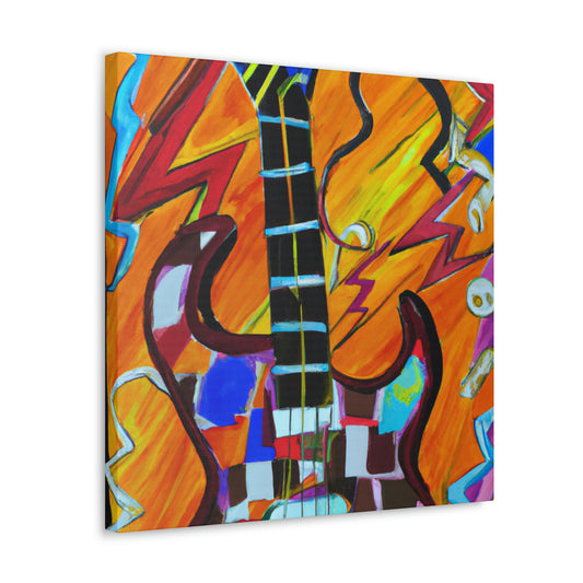 "Electric Guitar Noise Storm" - Canvas