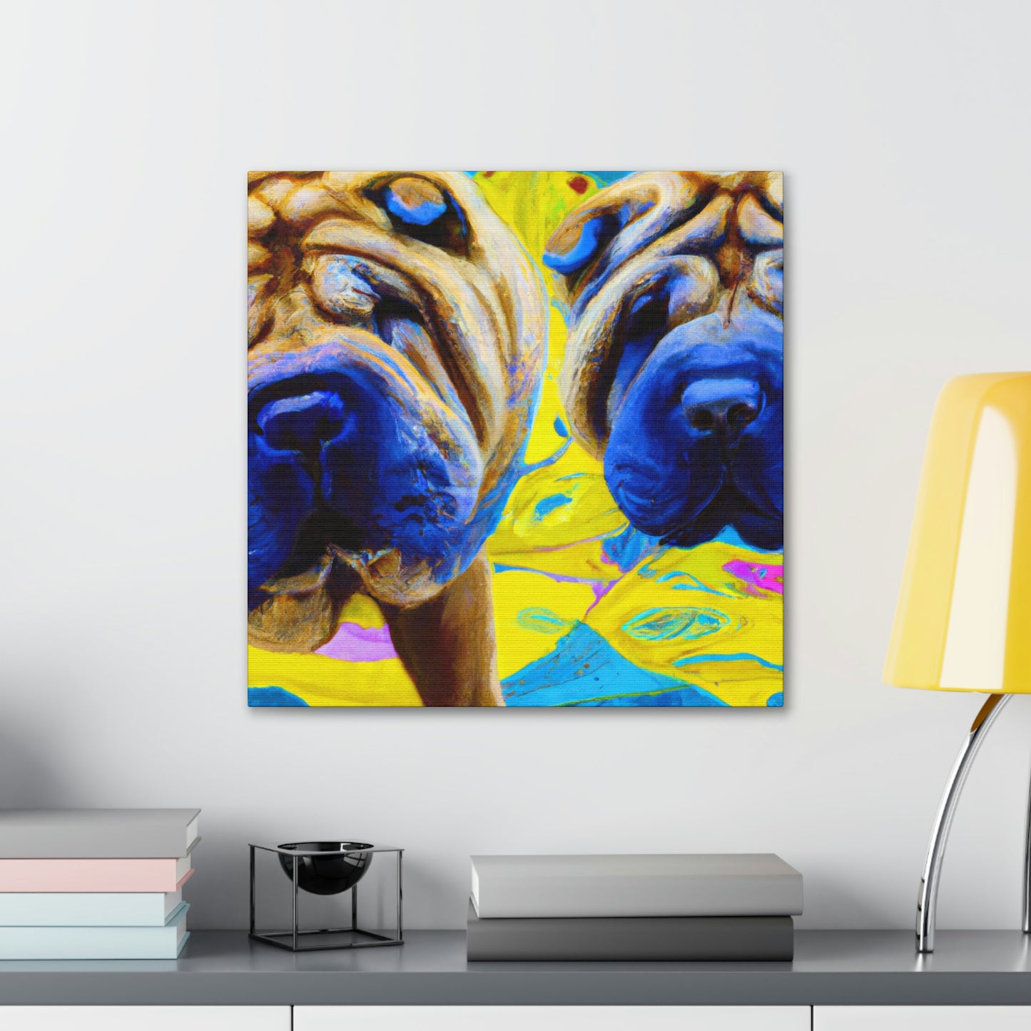 Sleeping Shar Pei Dream - Canvas