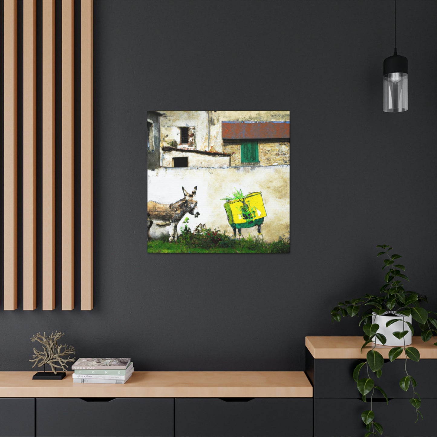 "Donkey Street Mural" - Canvas