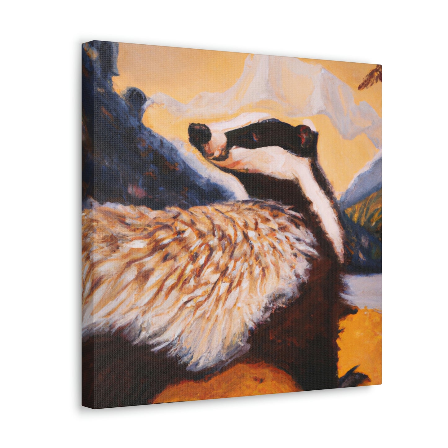 Badger in Deco Style - Canvas