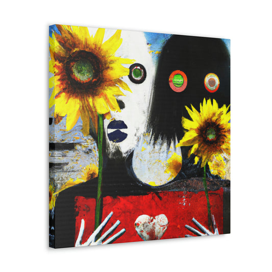 "Love and Sunflowers Bloom" - Canvas